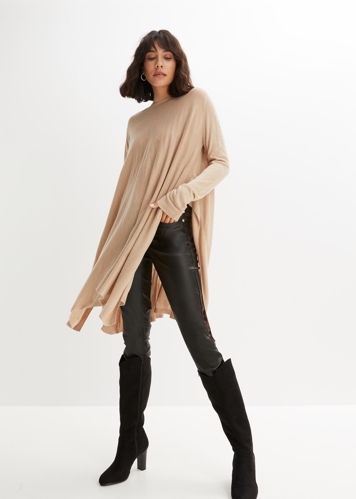 bonprix Longpullover »Long-Pullover aus Viskose-Mix«, Long-Pullover aus Viskose-Mix
