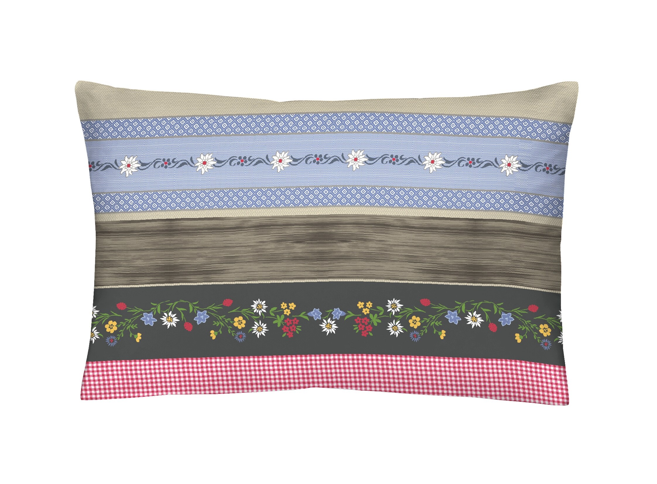 HOME FASHION Housse de coussin »Kuhglocken, 100 % Baumwoll-Satin«