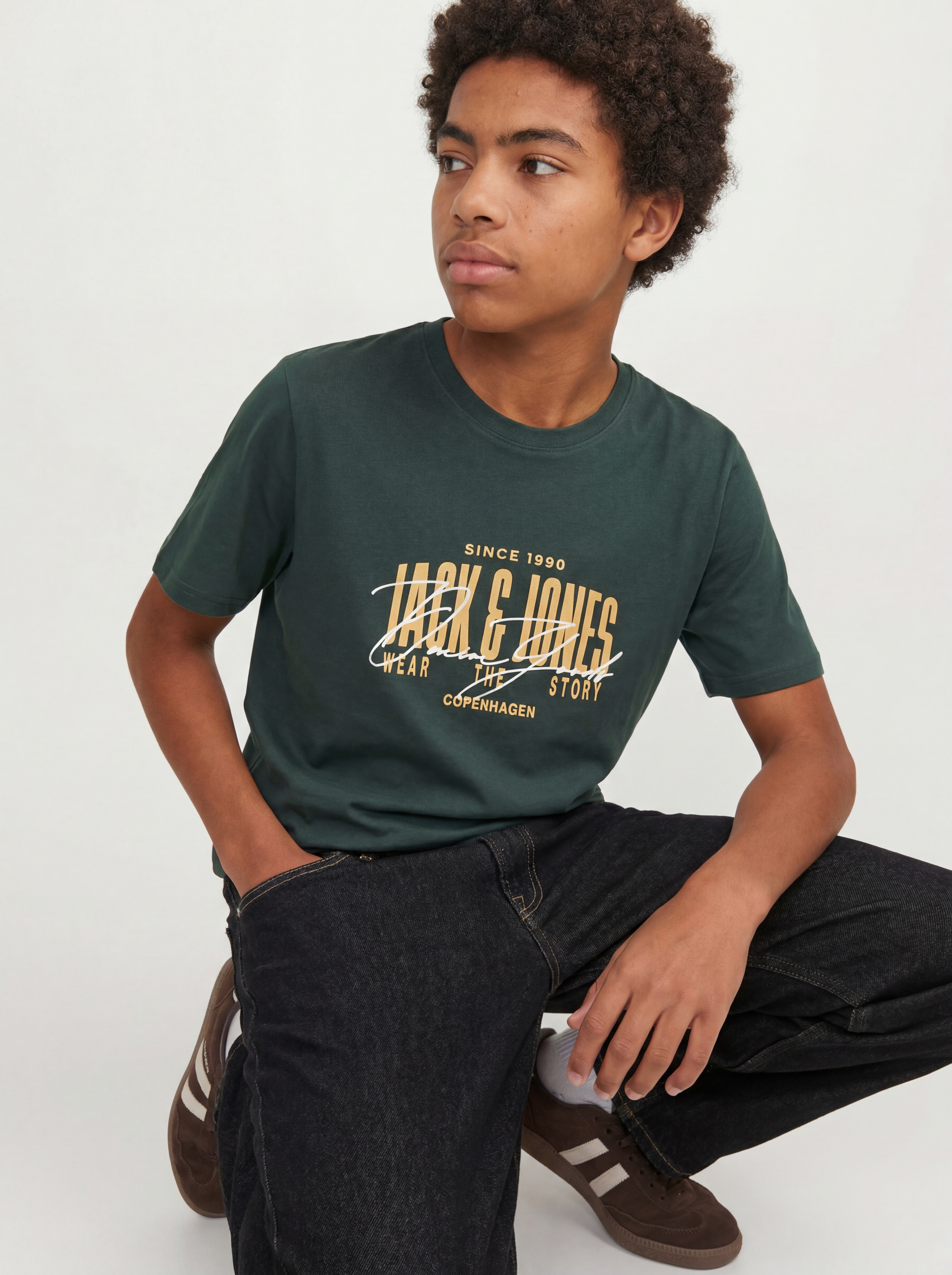 Jack & Jones Junior Rundhalsshirt »JJAERO TEE SS CREW NECK JNR« Baumwolle, regular fit