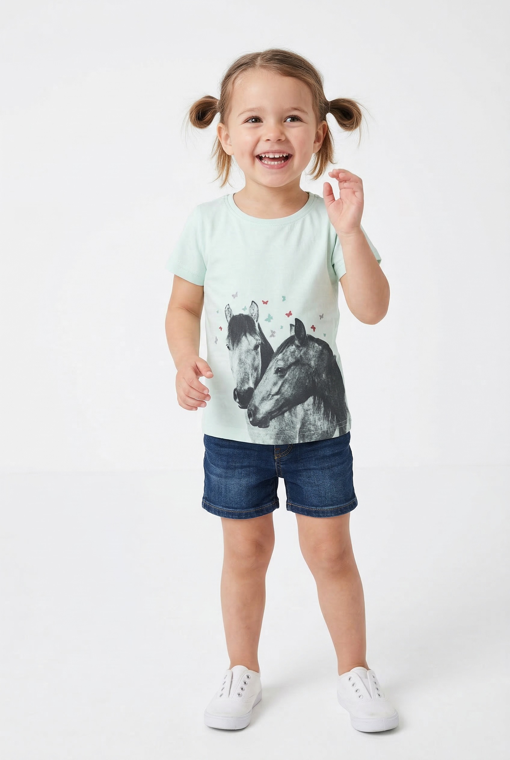 Image of Blue Seven T-Shirt mit tollen Pferdemotiven