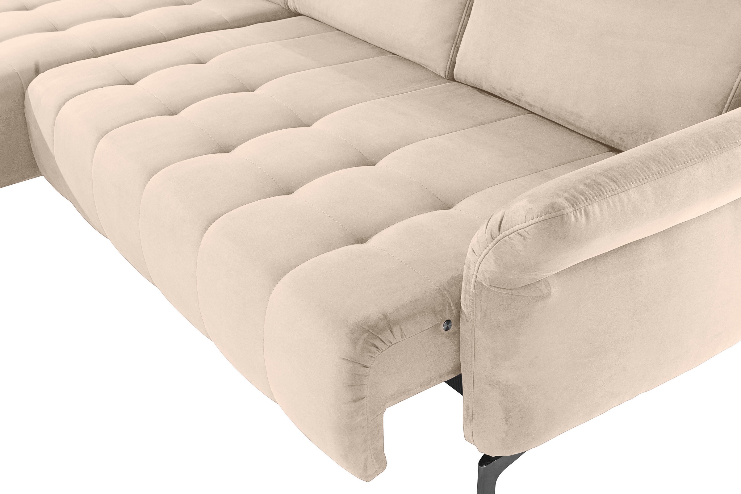 INOSIGN Ecksofa »Fresh L-Form«, Federkern, wahlweise Kopfteilverstellung und motorischer Vorziehsitz