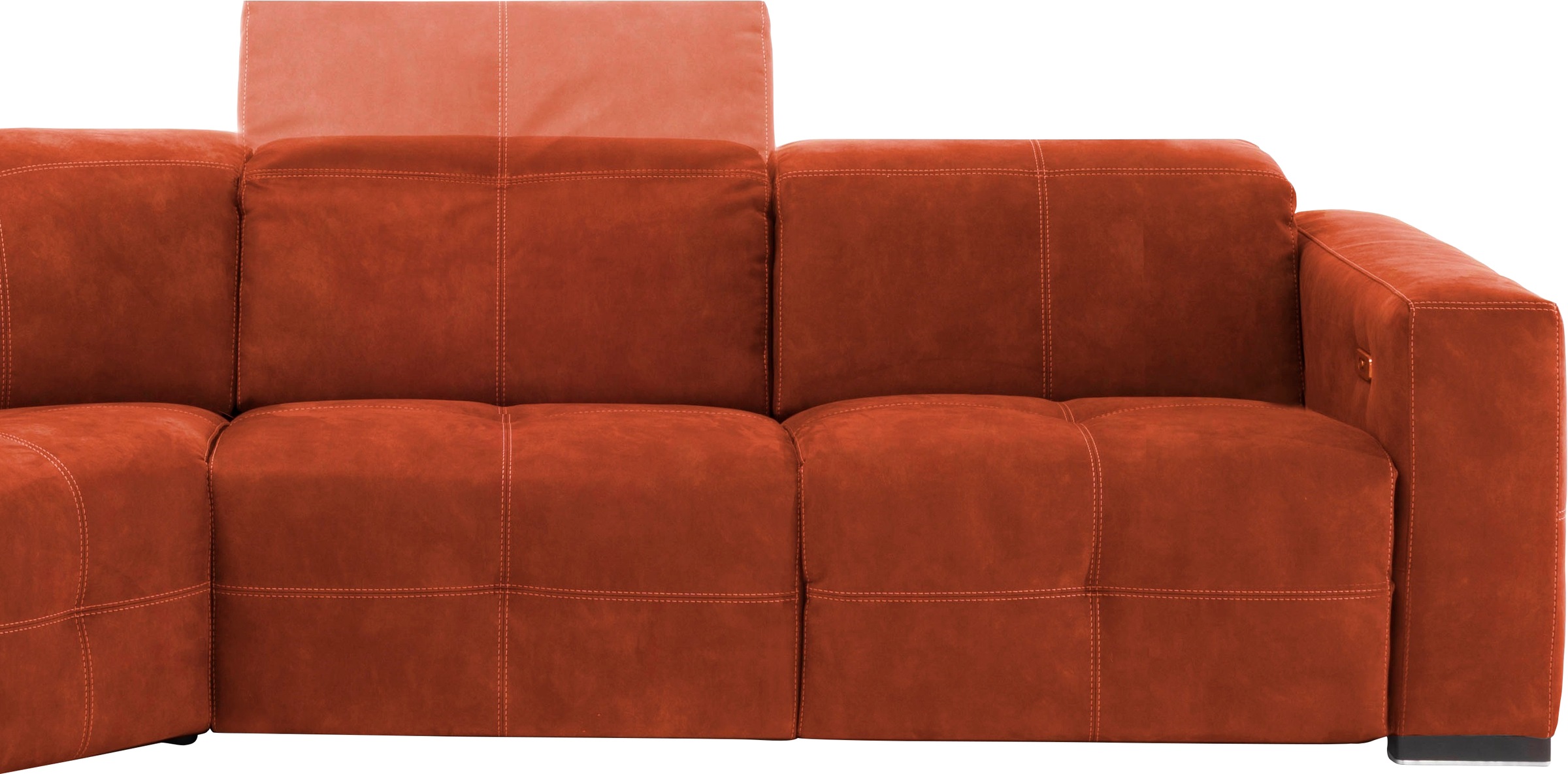 Egoitaliano Canapé d'angle »Sauvanne, Designsofa der Extraklasse, elegant und bequem, L-Form« wahlweise mit elektrischer Relaxfunktion, Kopfteilverstellung