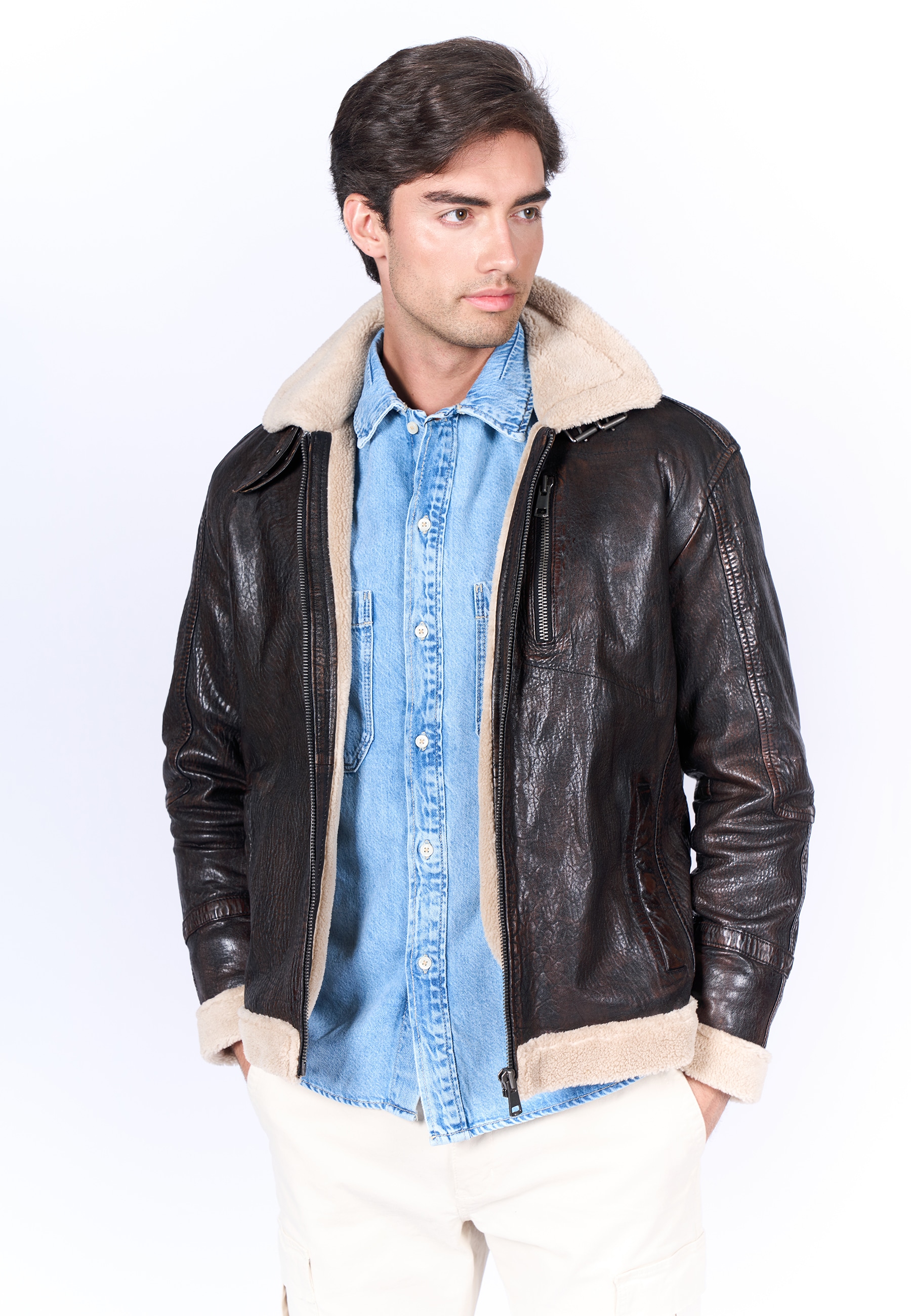 Freaky Nation Veste en cuir »Cozy Vibe-FN«