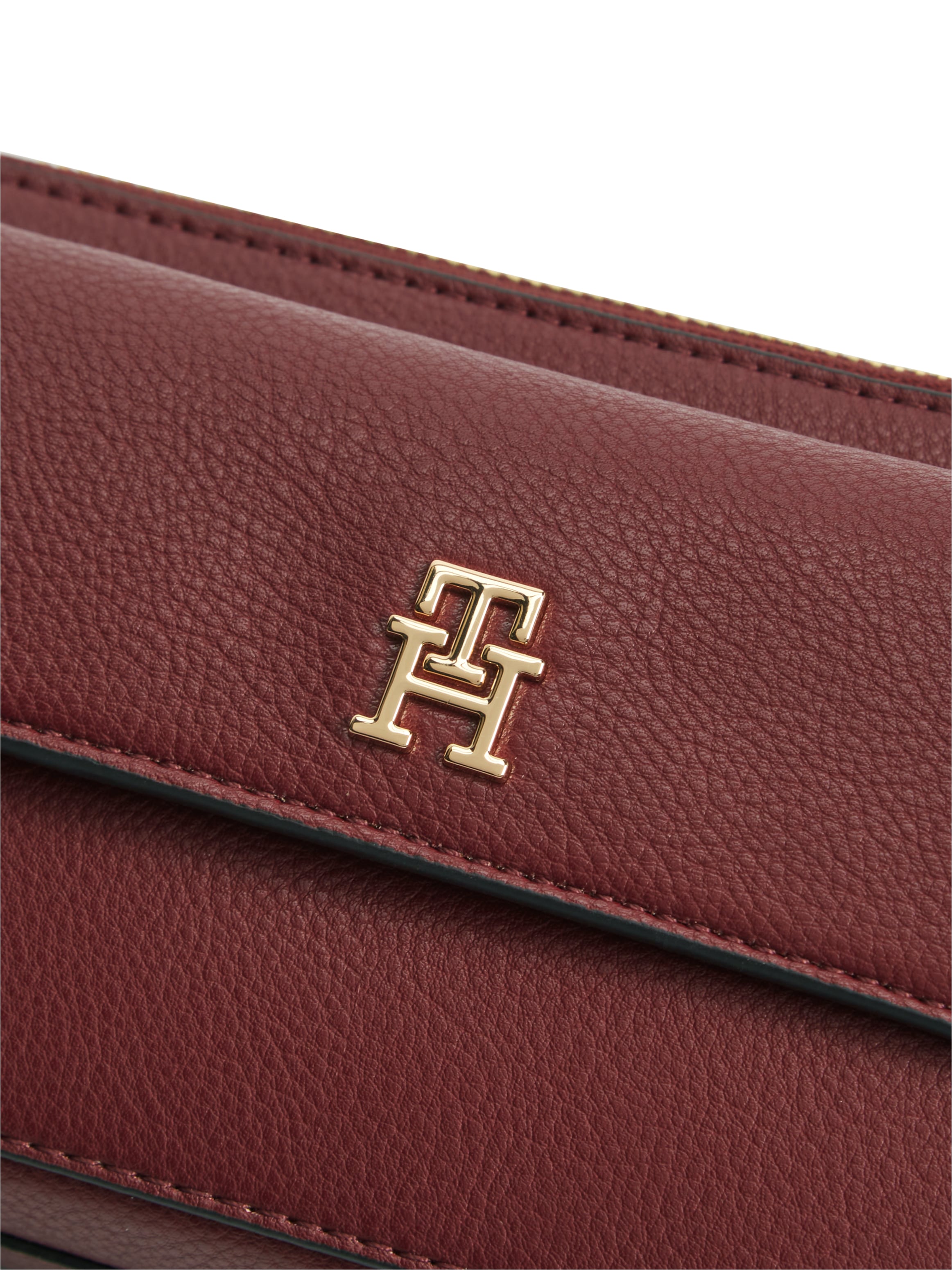 Tommy Hilfiger Umhängetasche »TH ICON CAMERA BAG« Damen Clutch, Schultertasche mit goldfarbenem TH-Logo