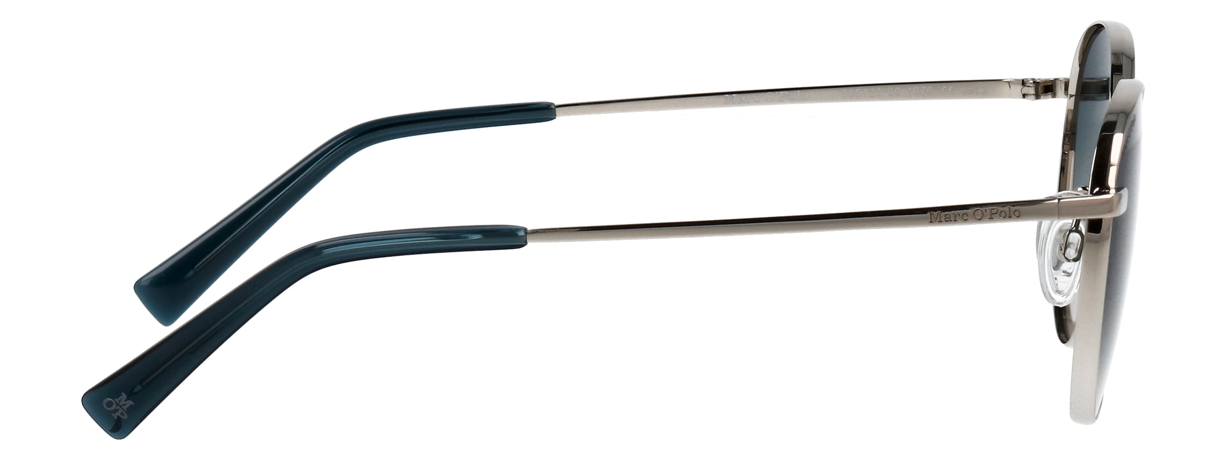 Marc O'Polo Lunettes de soleil »Modell 505123« Form Panto, Logoschriftzug auf Bügel, Metallfassung