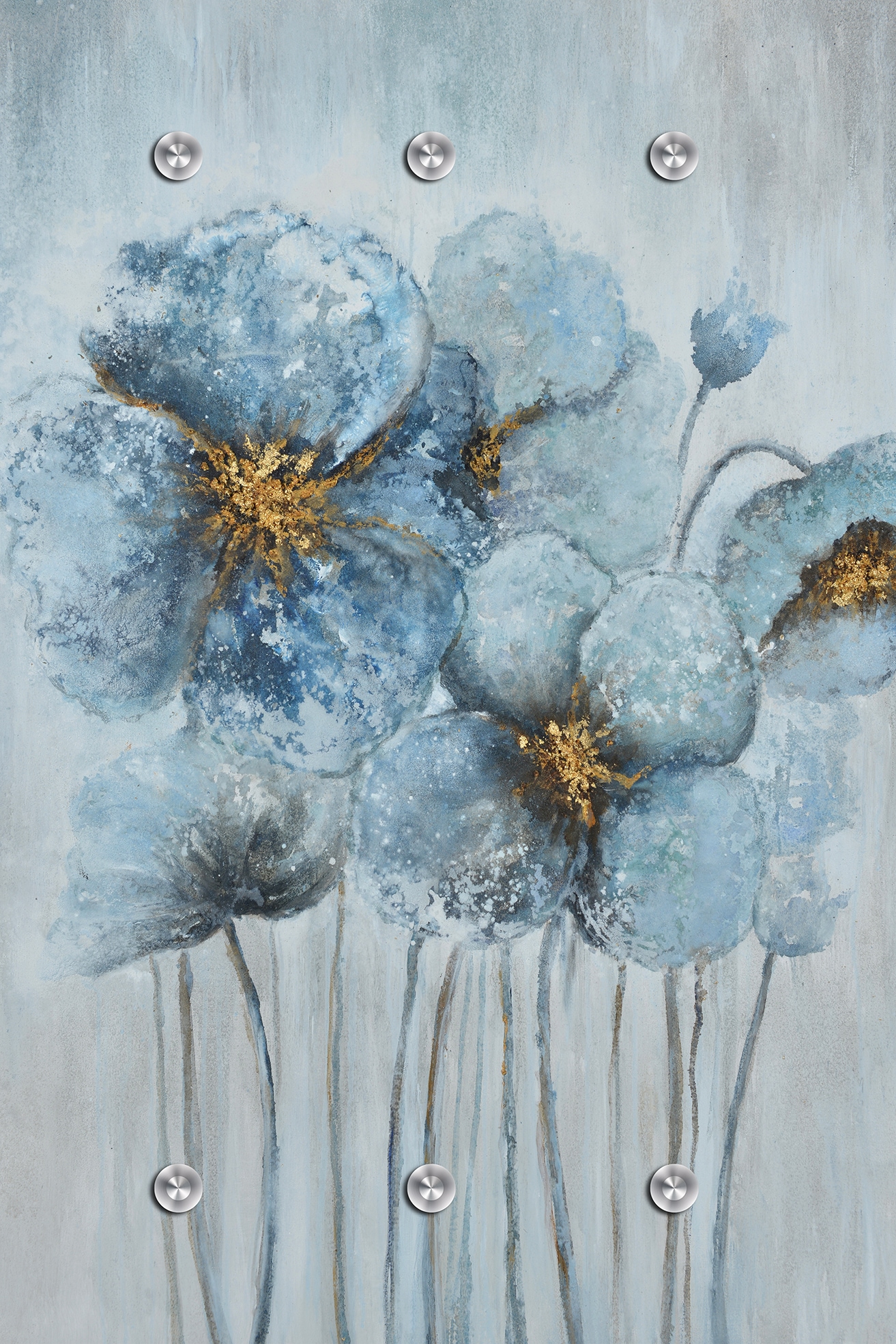 Image of queence Garderobenpaneel "Wandgarderobe mit Motiv Mohnblume inkl. Edelstahlhaken" 1 Stk. tlg. HD Premium Druck auf Acrylglas