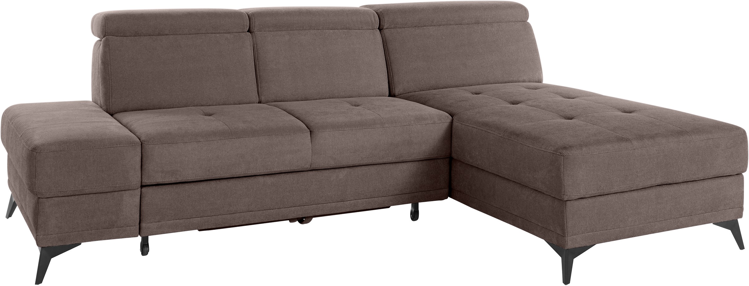 INOSIGN Ecksofa »Cardiz L-Form«, inkl.Kopfteilverstellung und Federkern wahlweise mit Bettfunktion