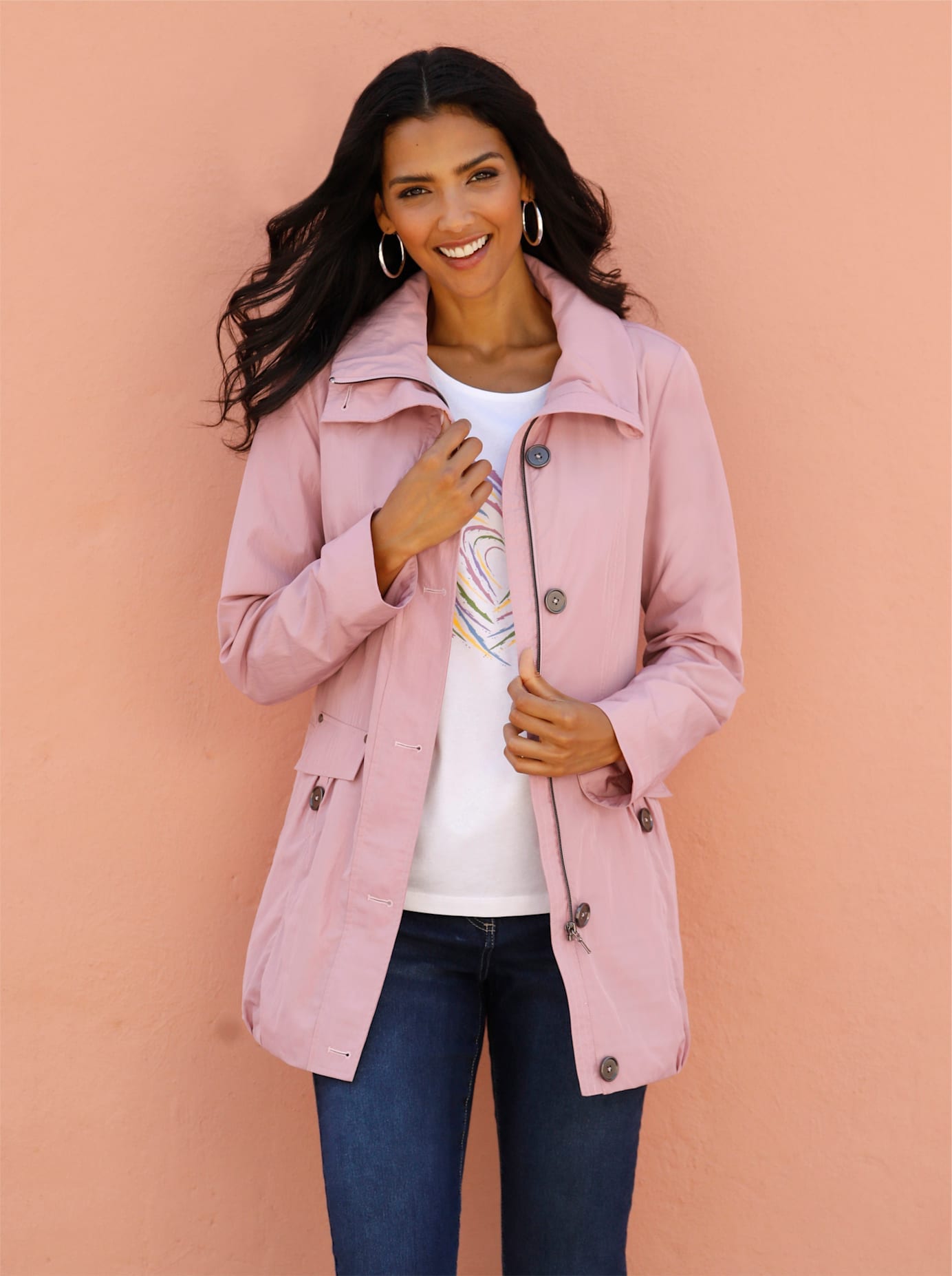 Classic Basics Langjacke ohne Kapuze