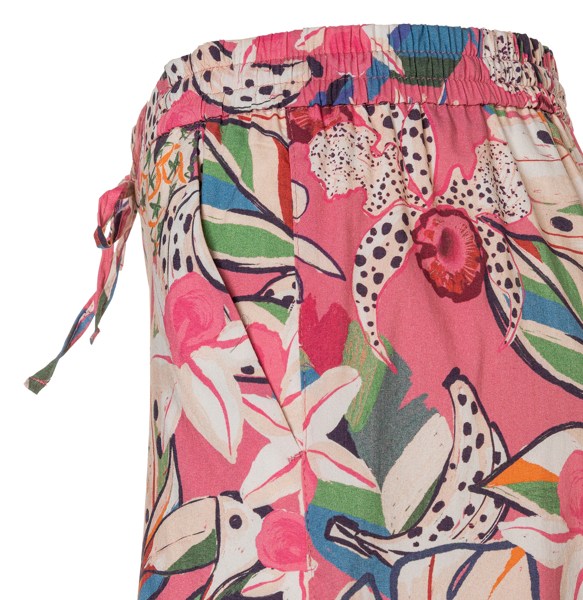 MAC Stoffhose »CALLIE cropped«  mit floralem Muster