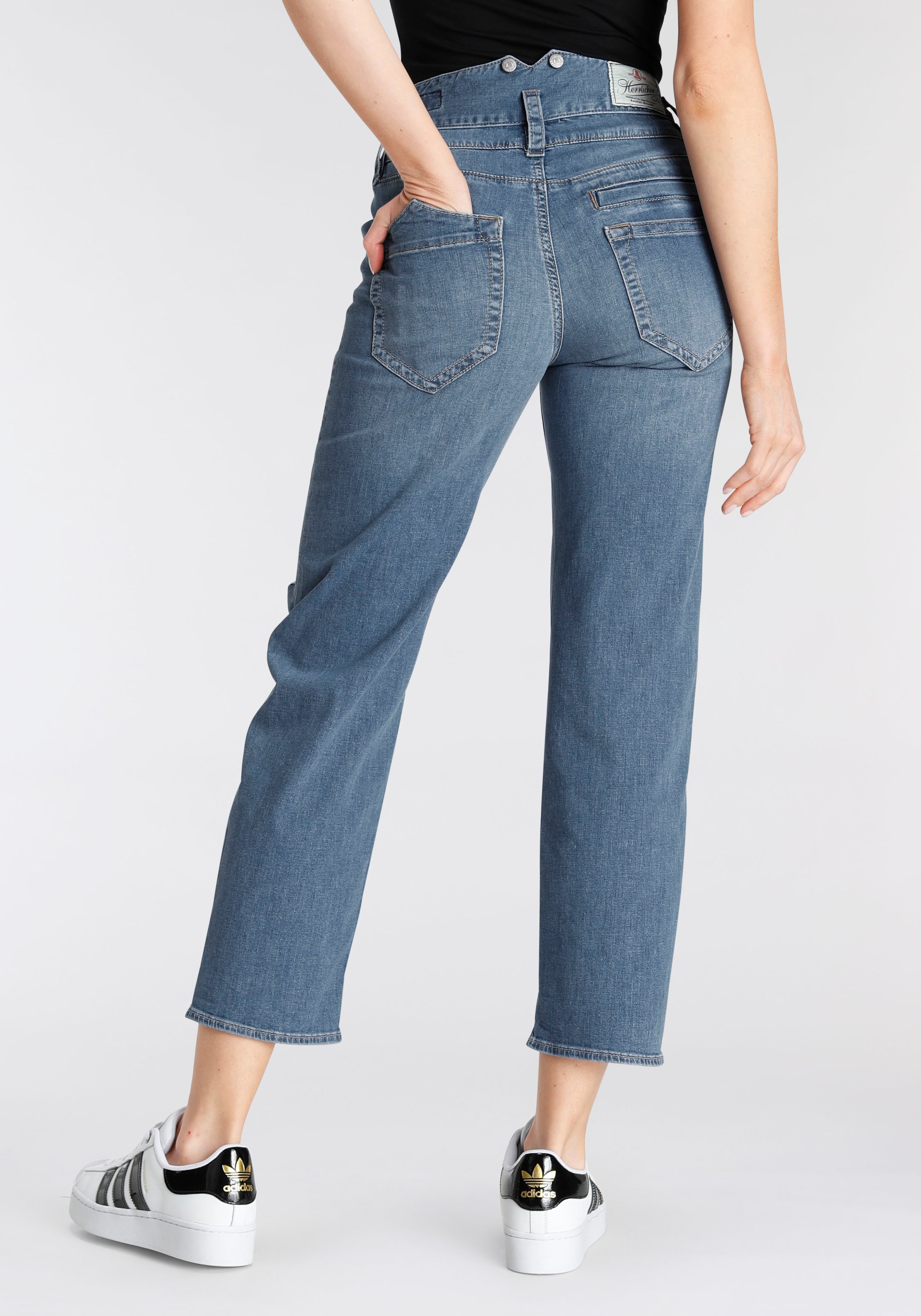 Herrlicher High-waist-Jeans »Pitch HI Tap Denim Stretch«