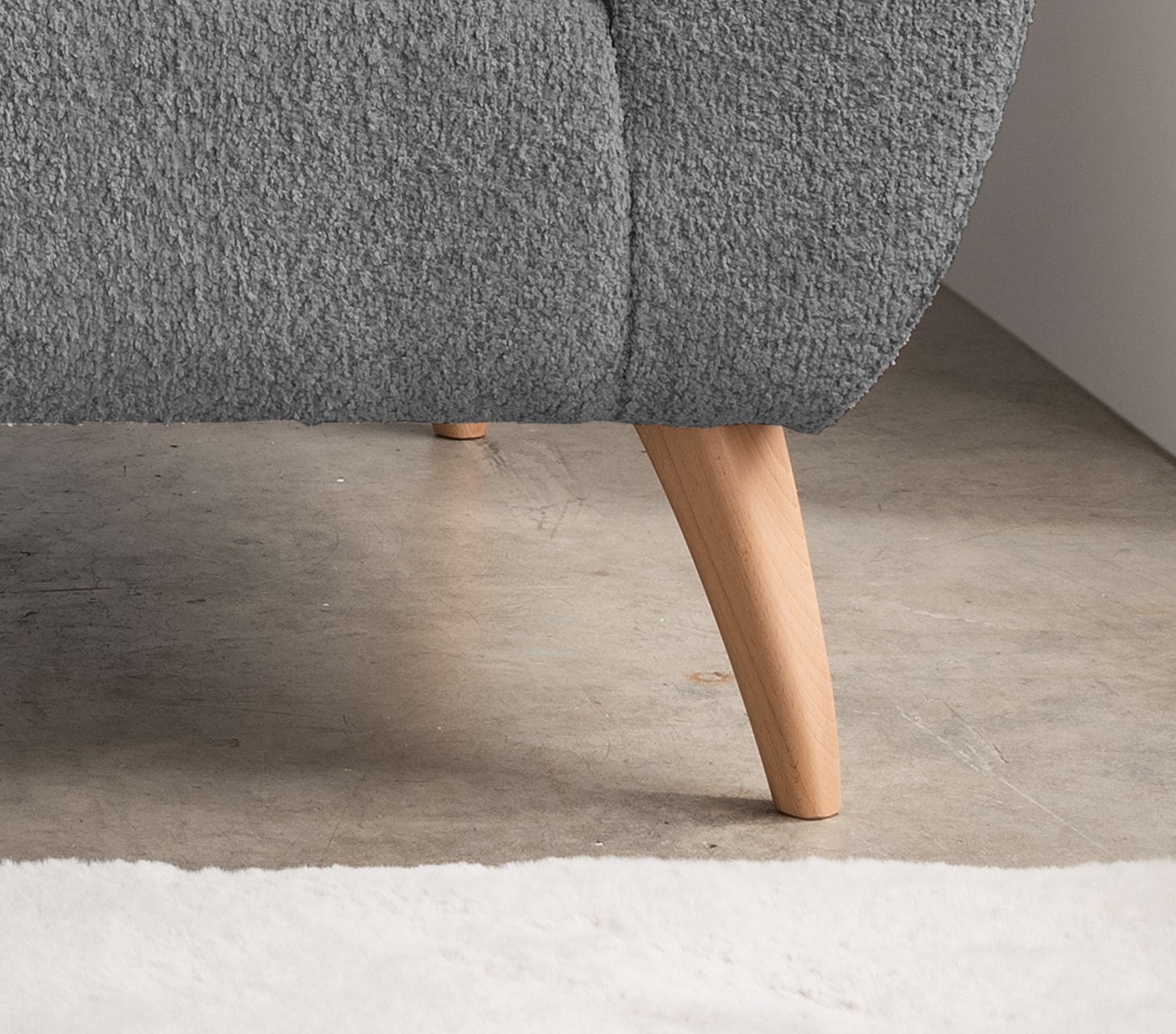 Home affaire Ecksofa »Lazio modern und bequem, schmale Armlehnen, tolle Detailverarbeitung« zwei verschiedene Fussfarben wählbar