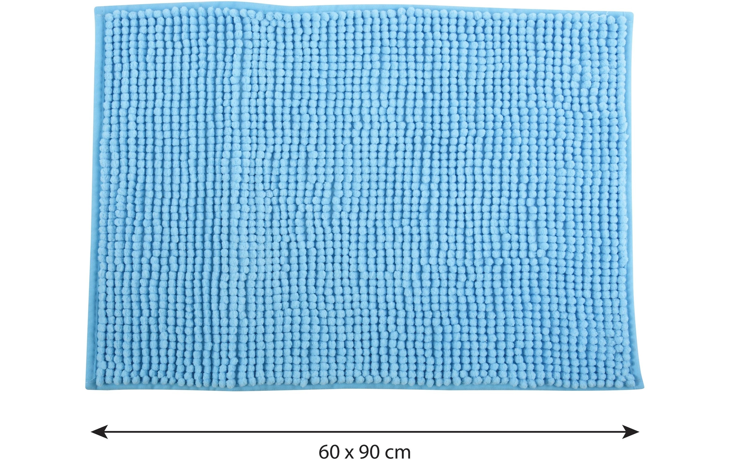 MSV Badematte »Chenille Hellblau«