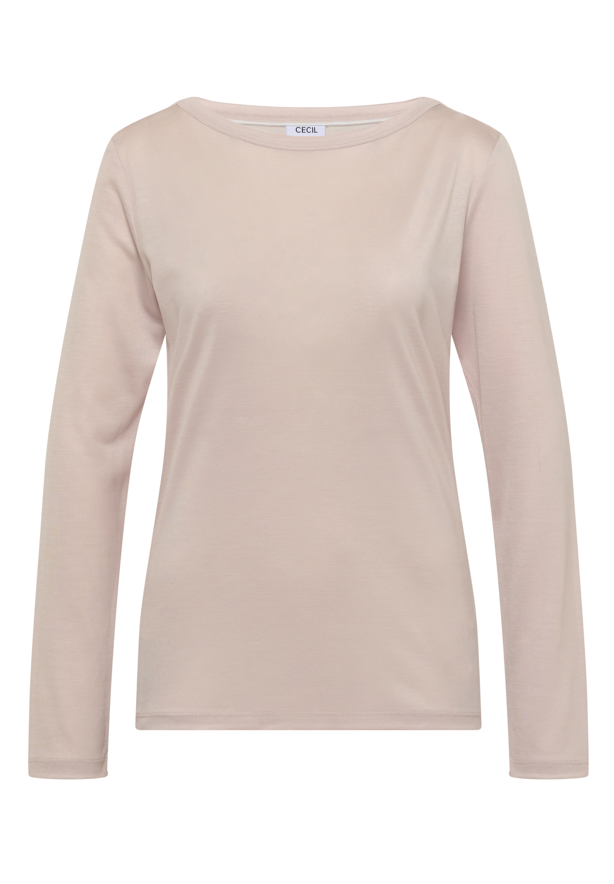 Cecil Langarmshirt Slub-Yarn, Lyocell-Qualität