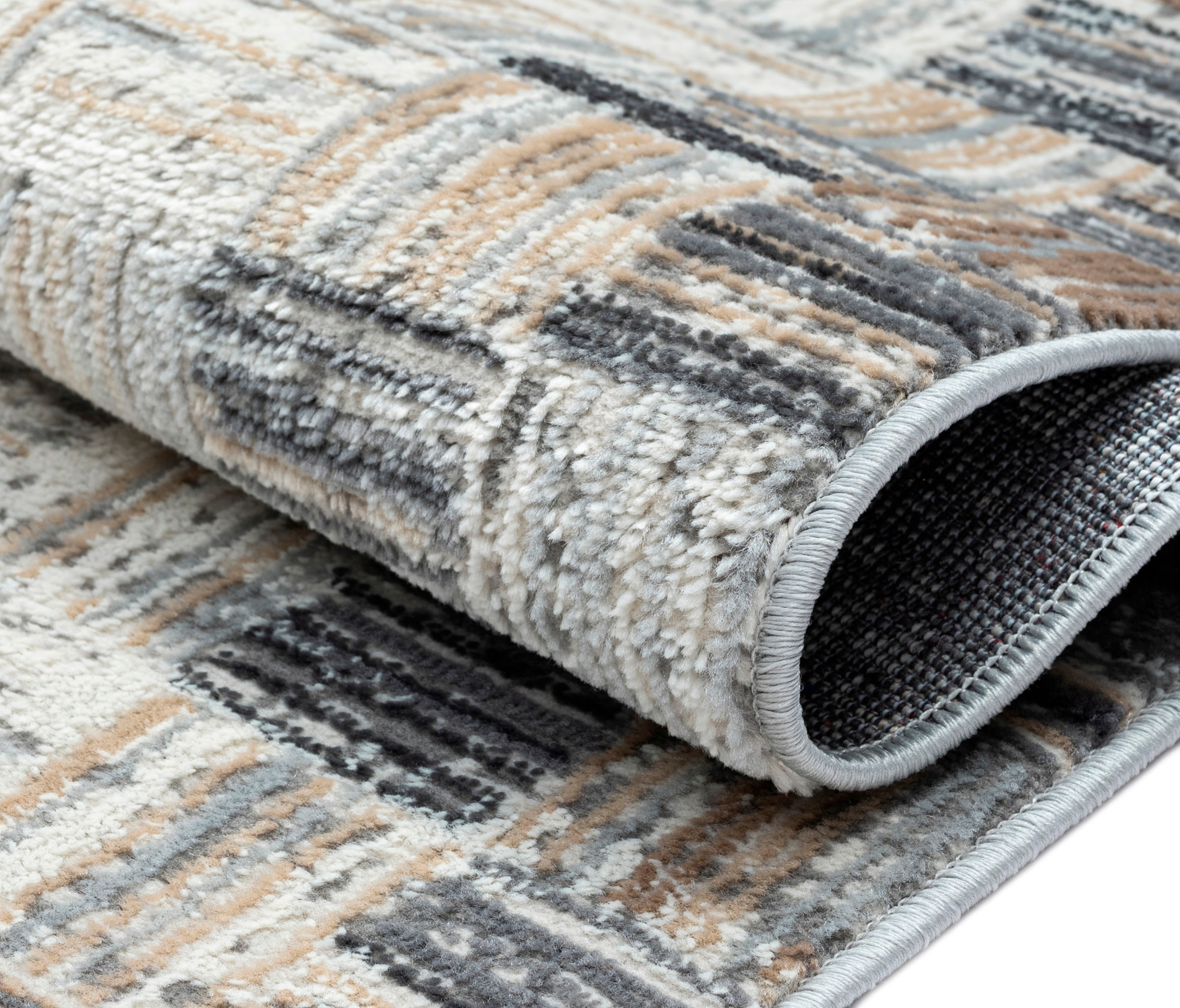 Myflair Möbel & Accessoires Teppich »My Mood, LAGERRÄUMUNG!« rechteckig 8 mm Höhe Kurzflor, Scandi-Design, mit Bordüre, besonders weich durch Microfaser