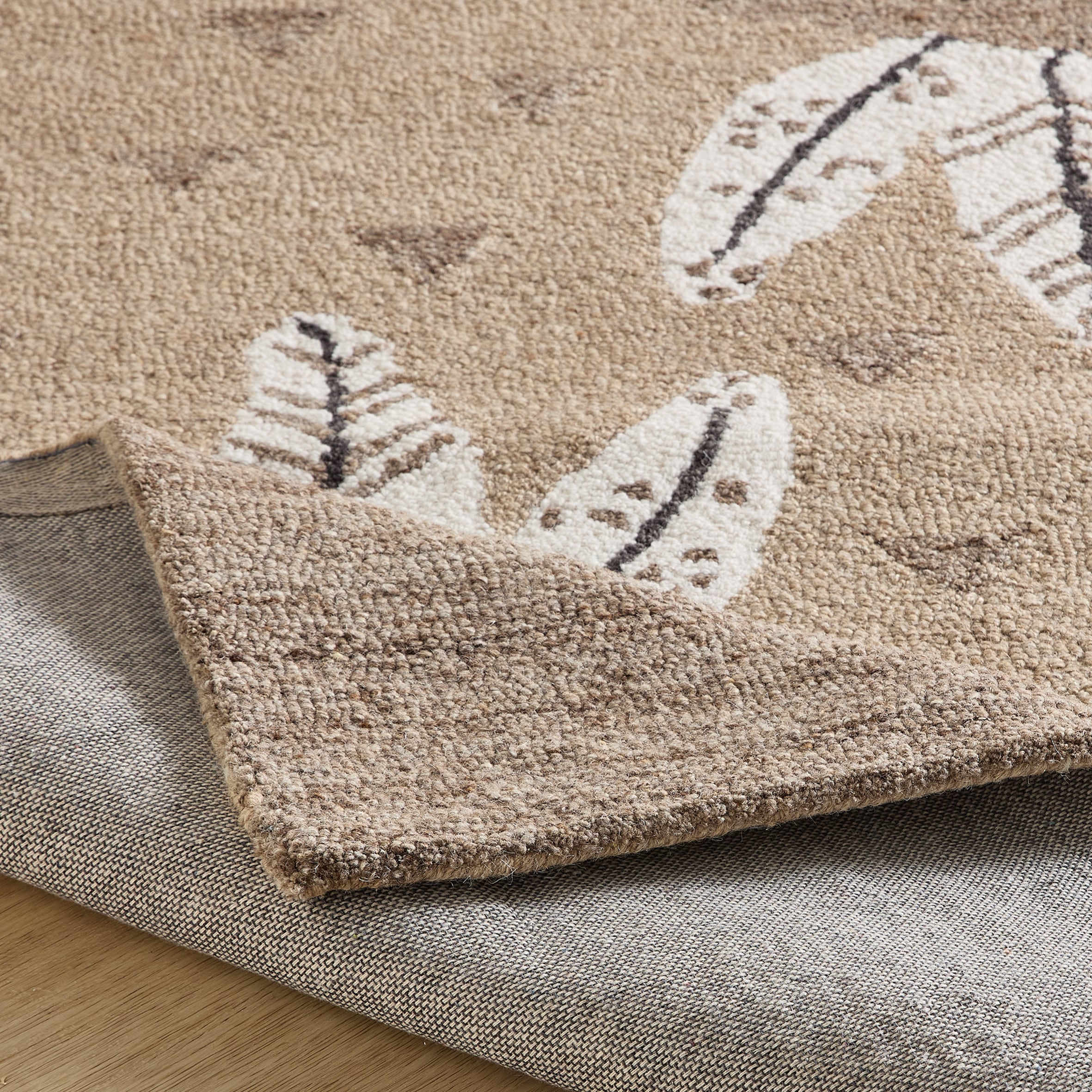 THEKO Kinderteppich »Gaia Kids Alpaca« rechteckig 10 mm Höhe hangetuftet, reine Schurwolle, Motiv Alpaca, Kinderzimmer