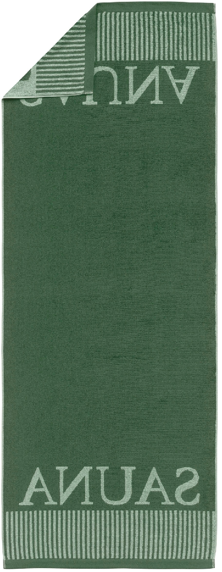 Schiesser Serviette de sauna »Rom aus garngefärbtem, kuschelweichem Baumwollfrottier« Made in Green
