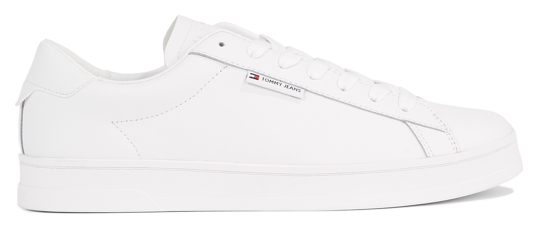 Tommy Jeans Sneaker »TJM LEATHER LOW CUPSOLE«, mit Label, Freizeitschuh, Halbschuh, Schnürschuh