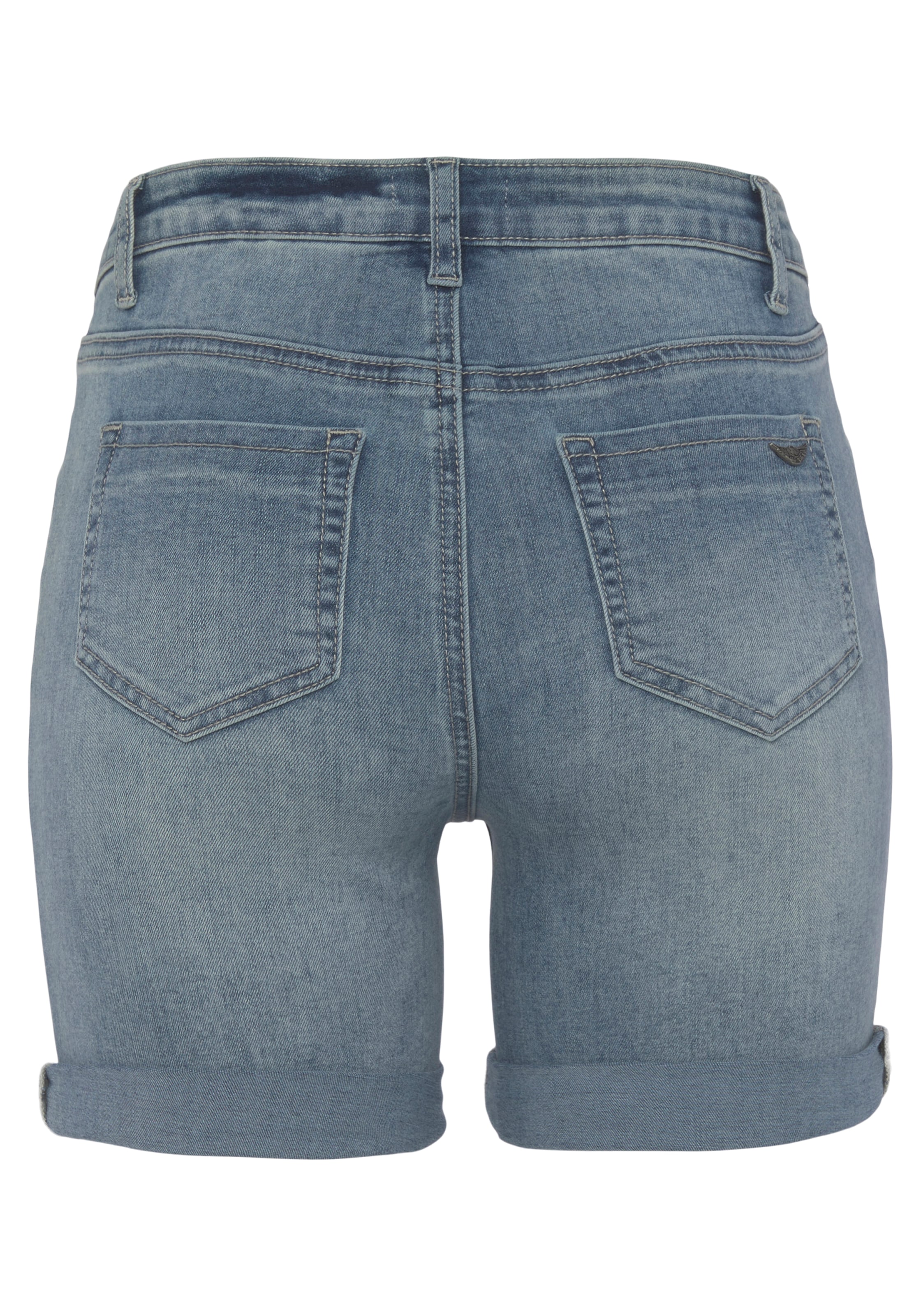 Arizona Jeansshorts »Ultra-Stretch«, extra eng geschnitten, krempelbare Beinabschlüsse