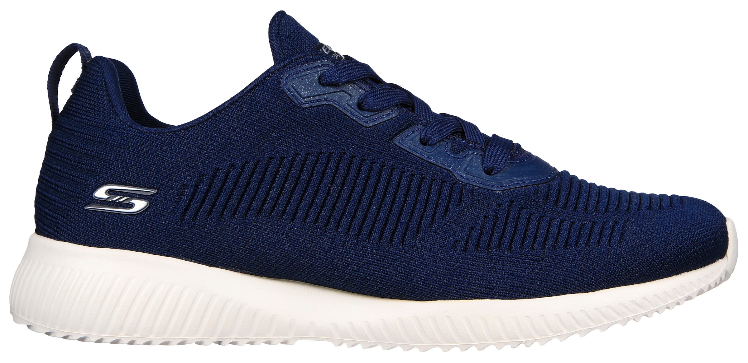 Skechers Sneakers »BOBS SQUAD - TOUGH TALK«  Schnürschuh, Freizeitschuh, Trainingsschuh in Strick-Optik
