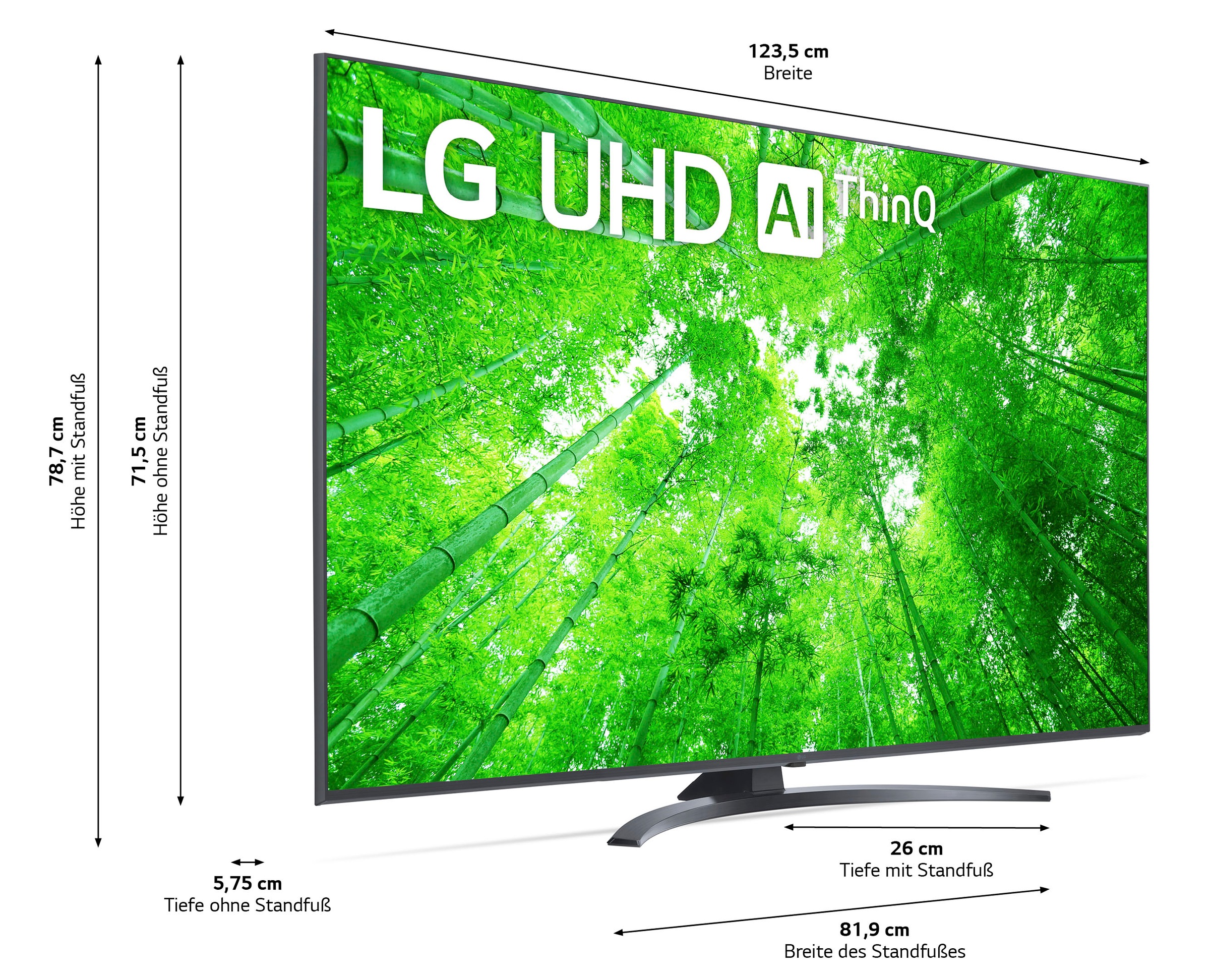 LG LCD-LED Fernseher »55UQ81009LB«, 139 cm/55 Zoll, 4K Ultra HD, Smart-TV