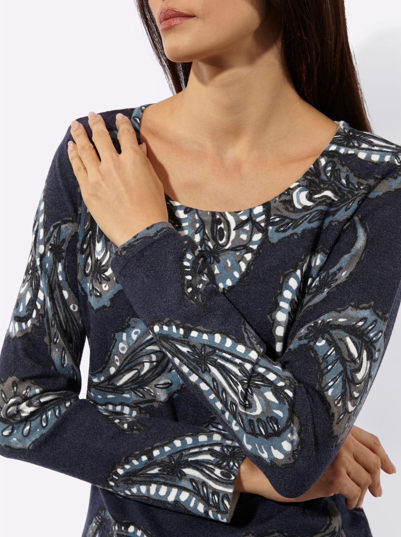 creation L Strickpullover »Druck-Pullover«