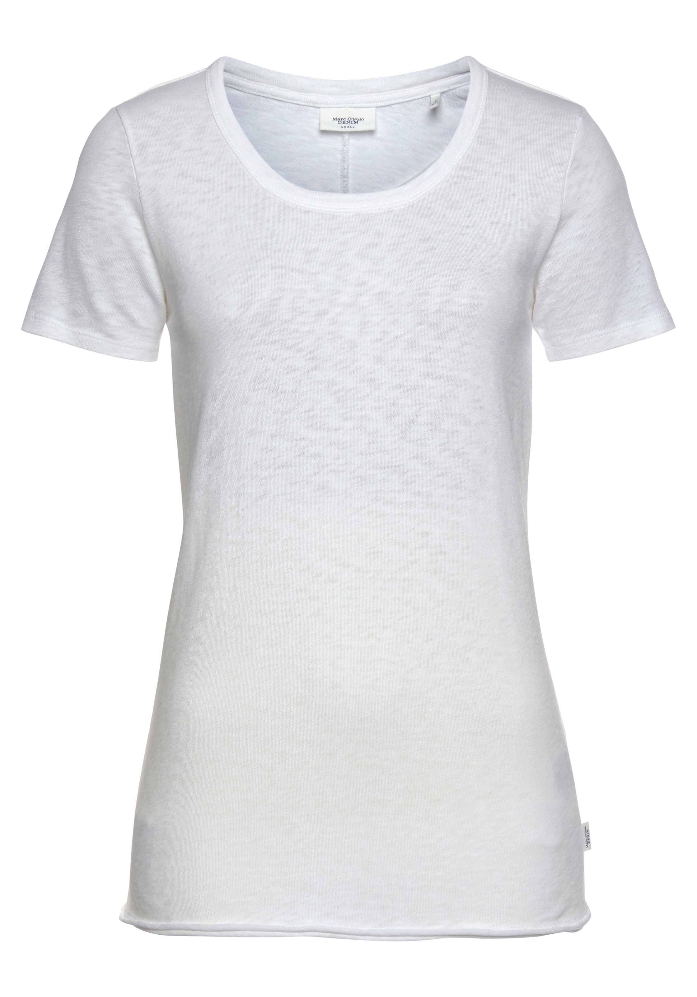 Image of Marc O'Polo DENIM Rundhalsshirt, mit modischer geschittener Saumkante bei Ackermann Versand Schweiz