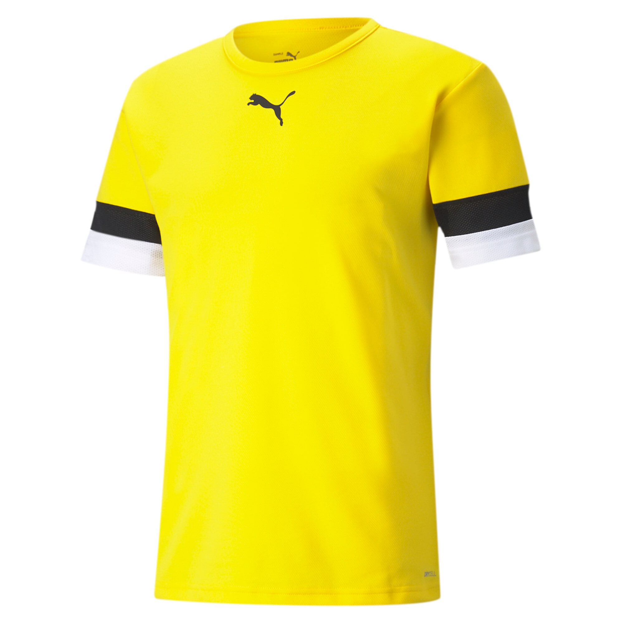 PUMA Maillot de foot »TEAMRISE JERSEY« Coupe régulière, col rond, détails en mesh aux manches