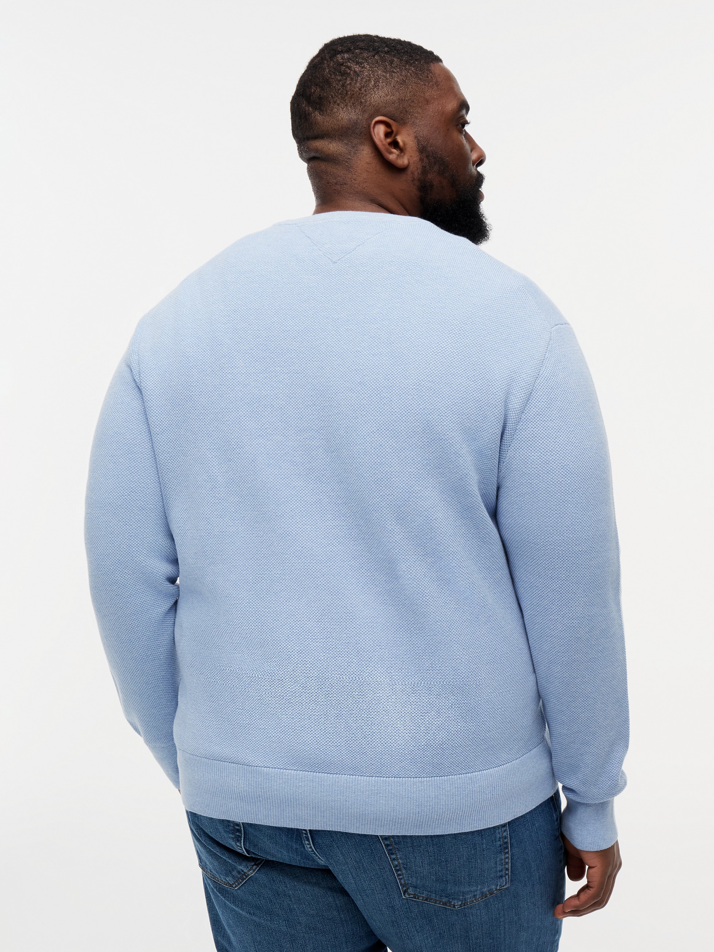 Tommy Hilfiger Big & Tall Pull à col rond »ESSENTIAL STRUCTURE CREW NECK« Grosse Grössen, regular fit