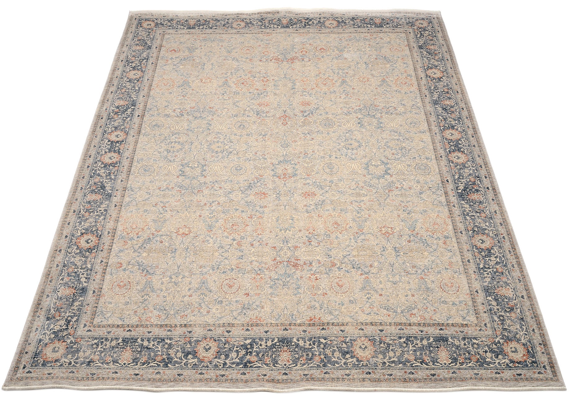 Image of OCI DIE TEPPICHMARKE Teppich "GRAND FASHION 07" rechteckig 5 mm Höhe Vintage Optik, feine Fransen, Wohnzimmer