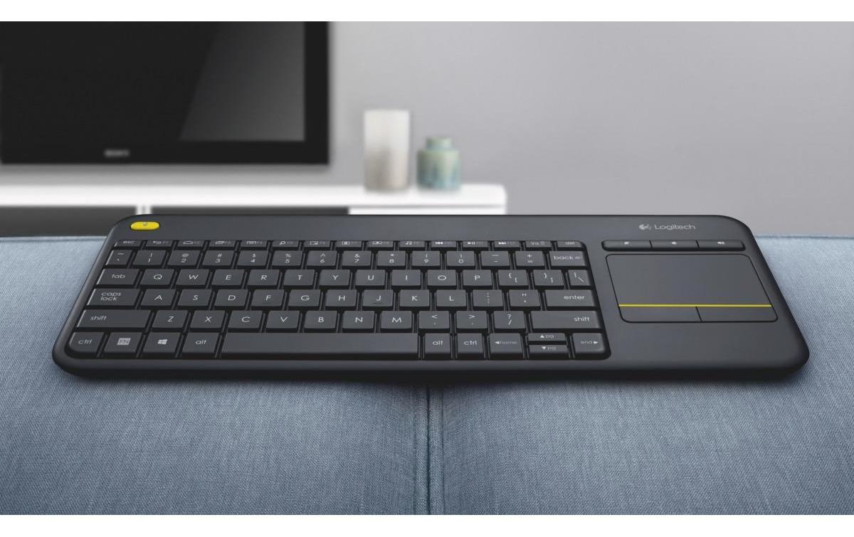 Logitech PC-Tastatur »K400 Plus US-Layout«, (Ziffernblock-Touchpad)