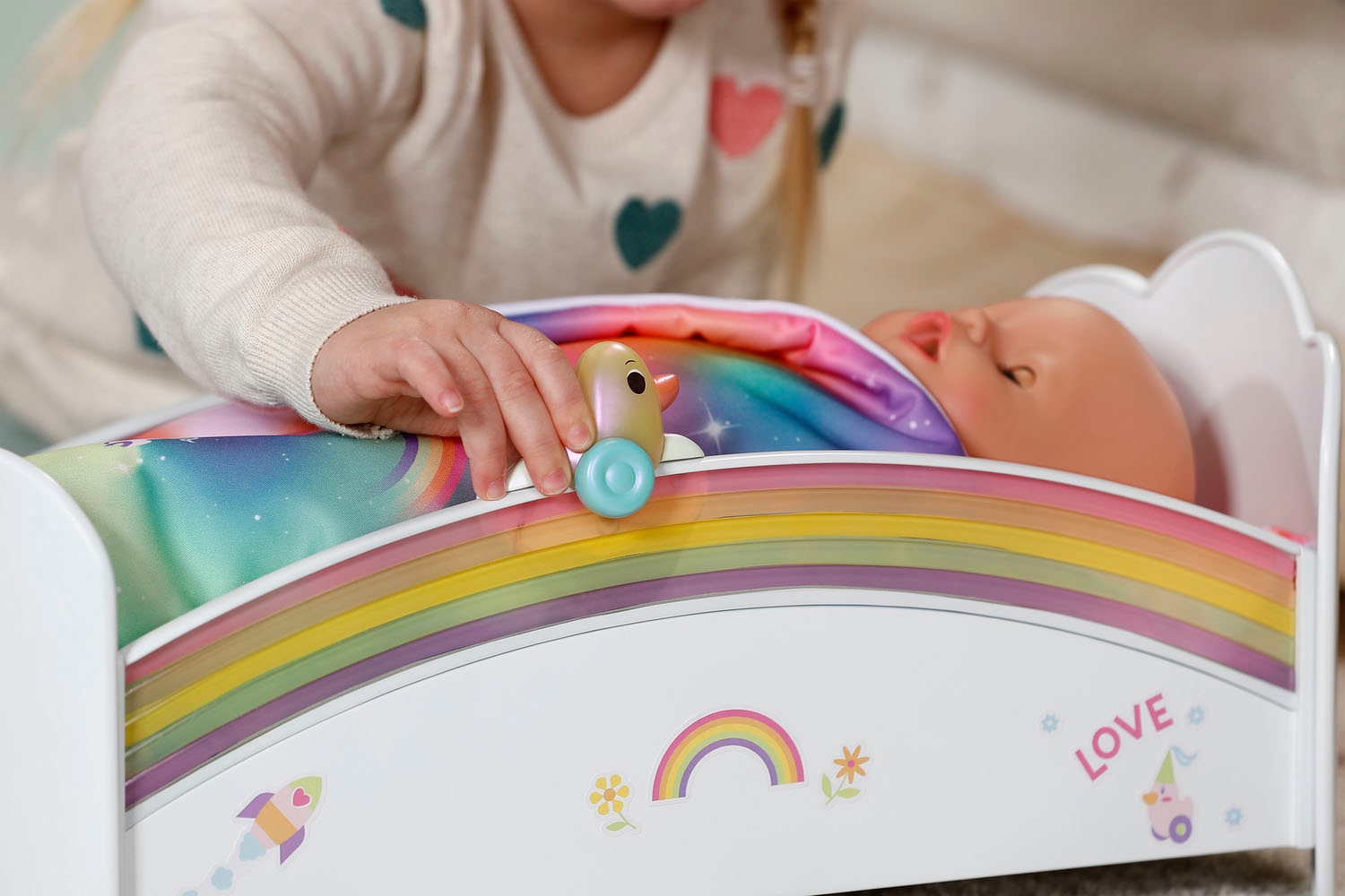 Baby Born Lit de poupée »Regenbogen« mit Licht- und Soundeffekt