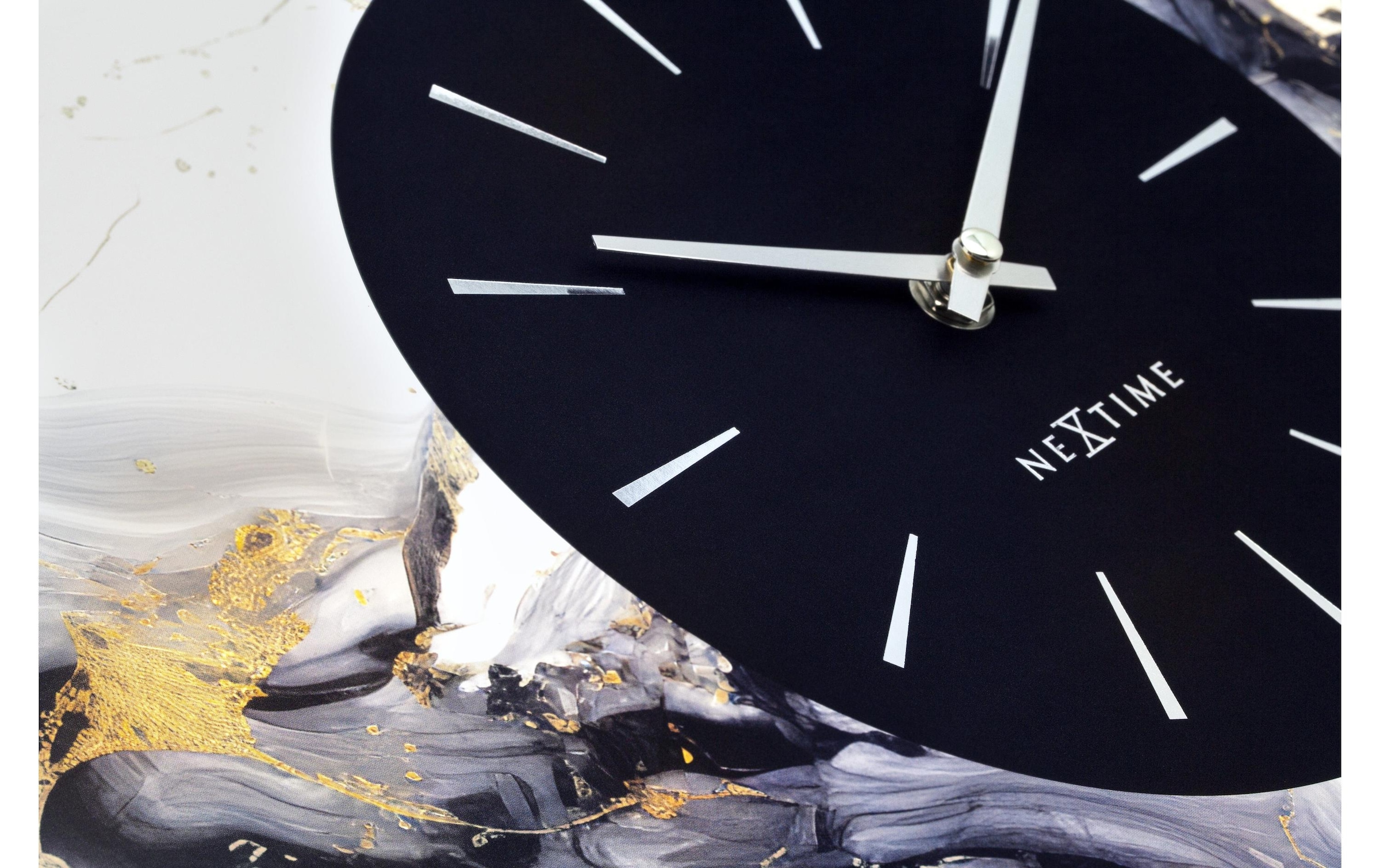 NEXTIME Wanduhr »Marble Duo«