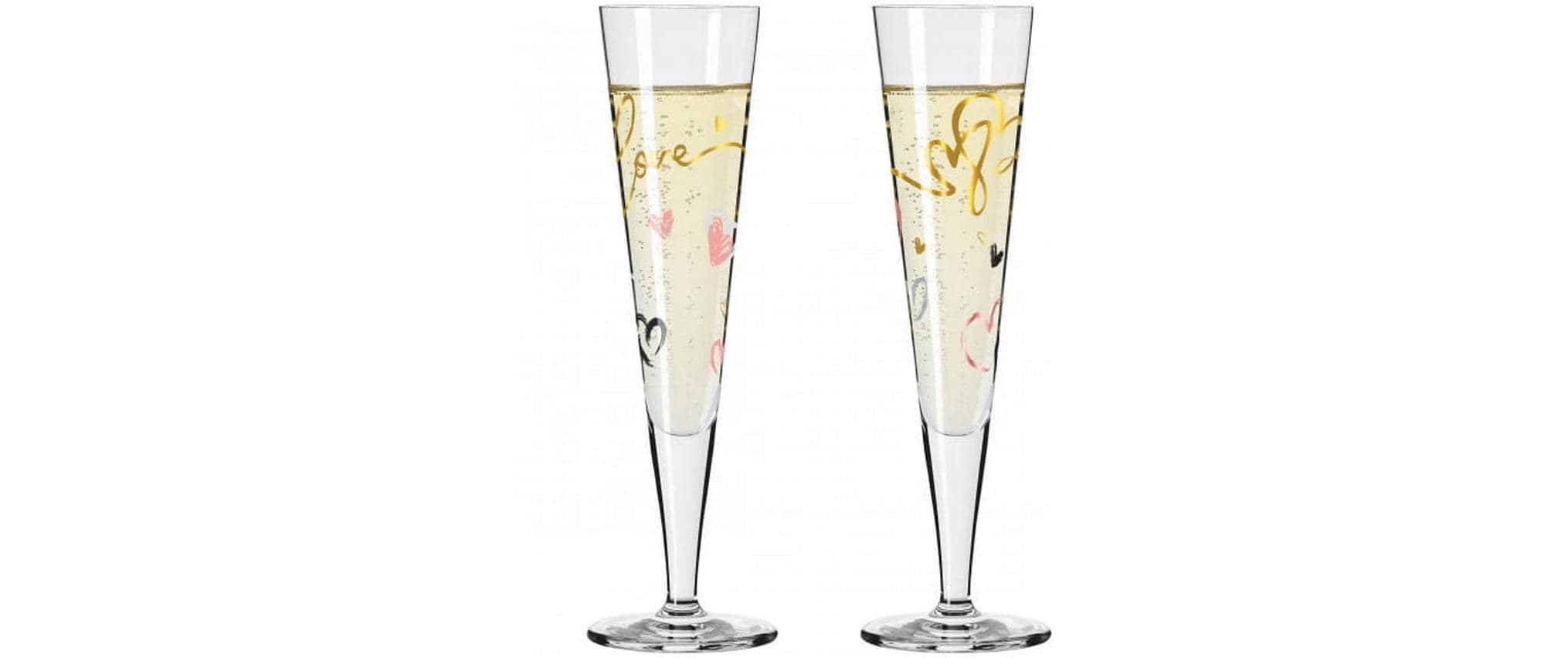 Ritzenhoff Champagnerglas »Goldfarbennacht F23 205 ml, 2 Stück«