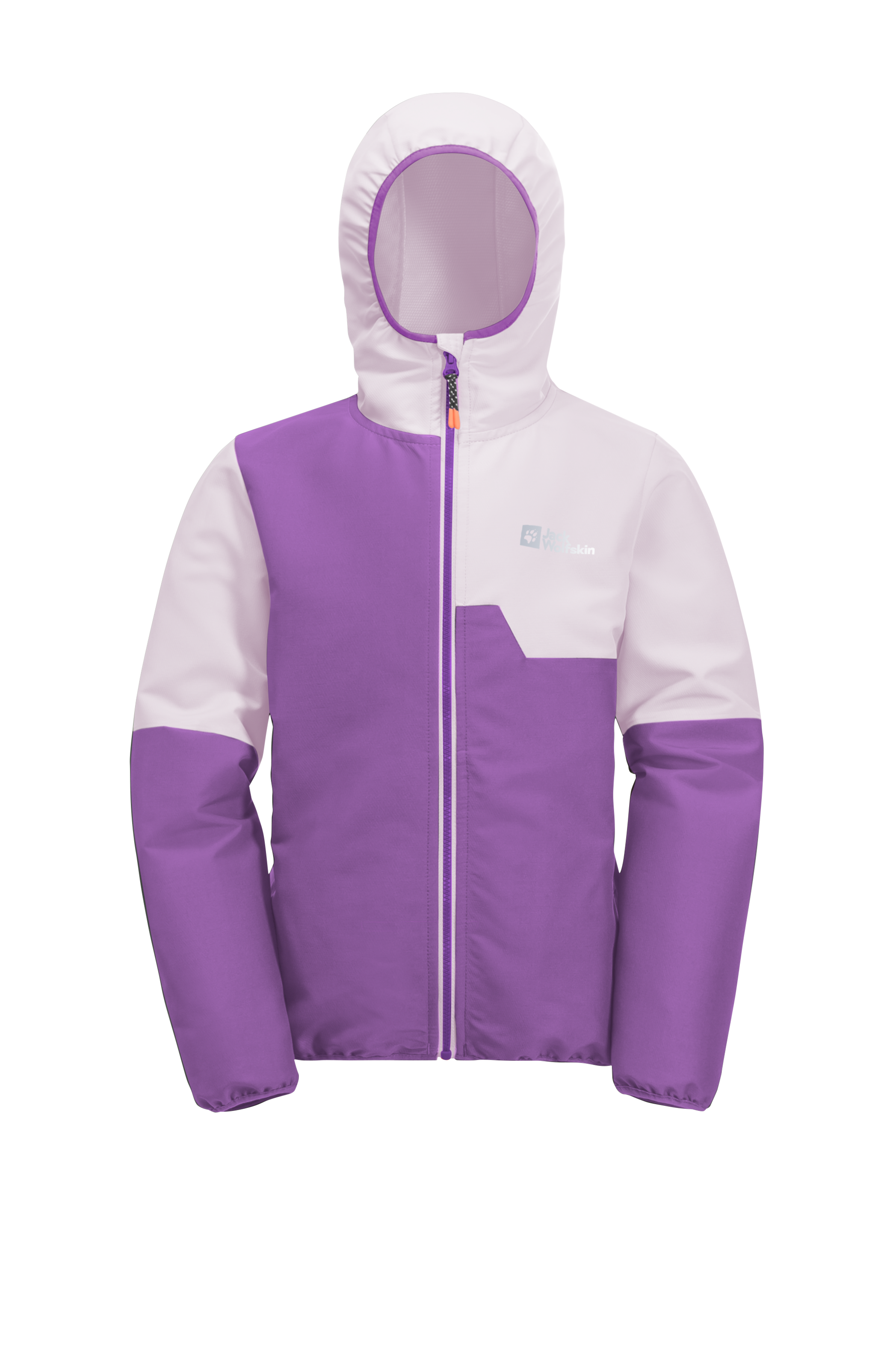 Jack Wolfskin Softshelljacke »TURBULENCE HOODED JKT K«, mit Kapuze, Kapuze: fest mit der Jacke verbunden