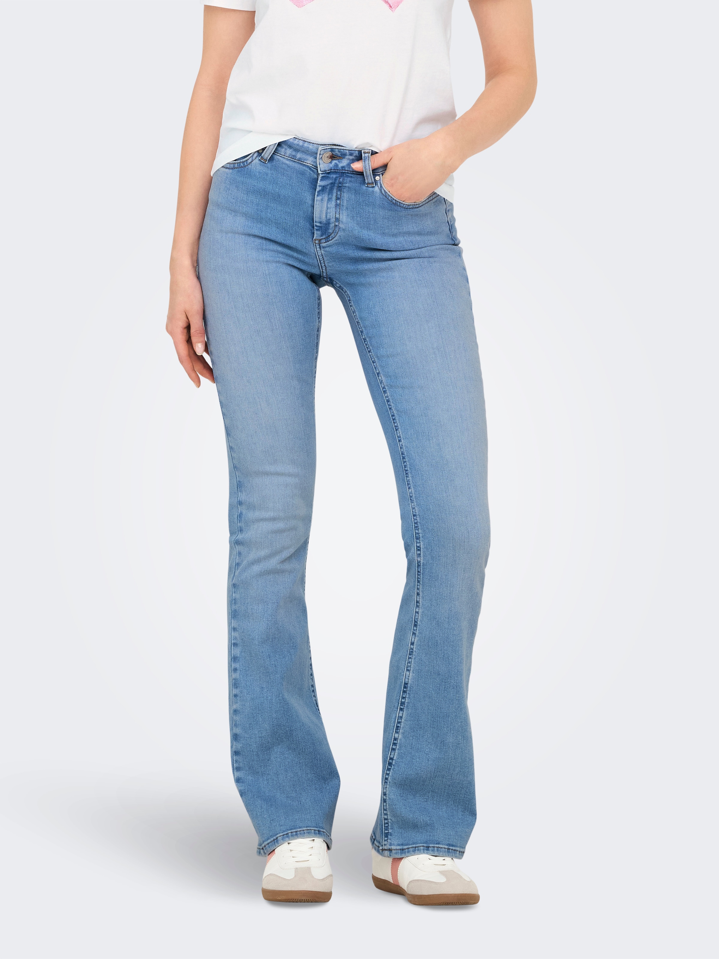 Image of ONLY Bootcut-Jeans "ONLBLUSH MID FLARED DNM TAI198 NOOS"
