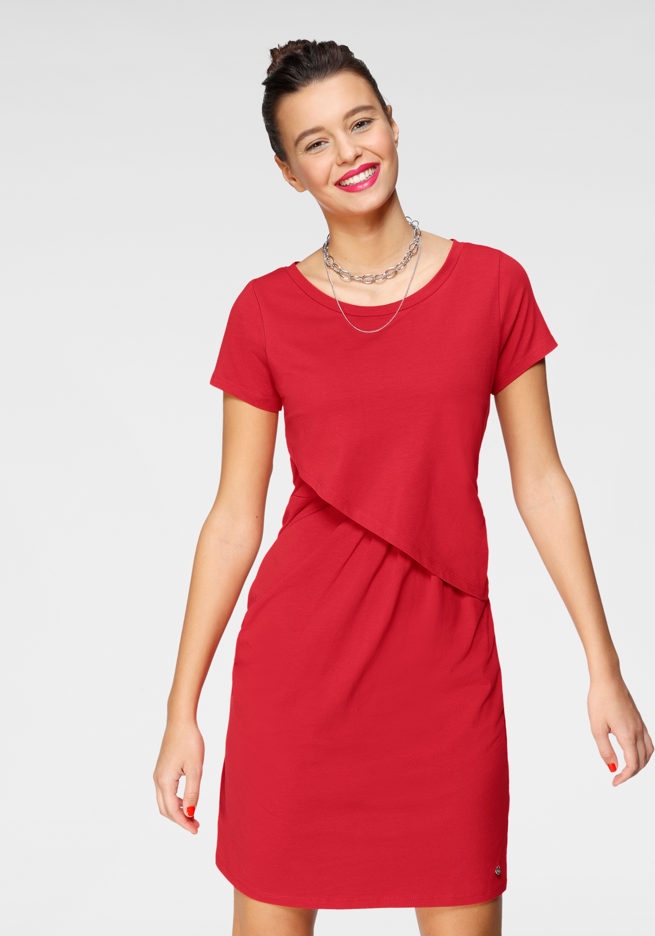 Image of AJC Shirtkleid, in trendiger Wickeloptik mit raffinierten Raffungen bei Ackermann Versand Schweiz