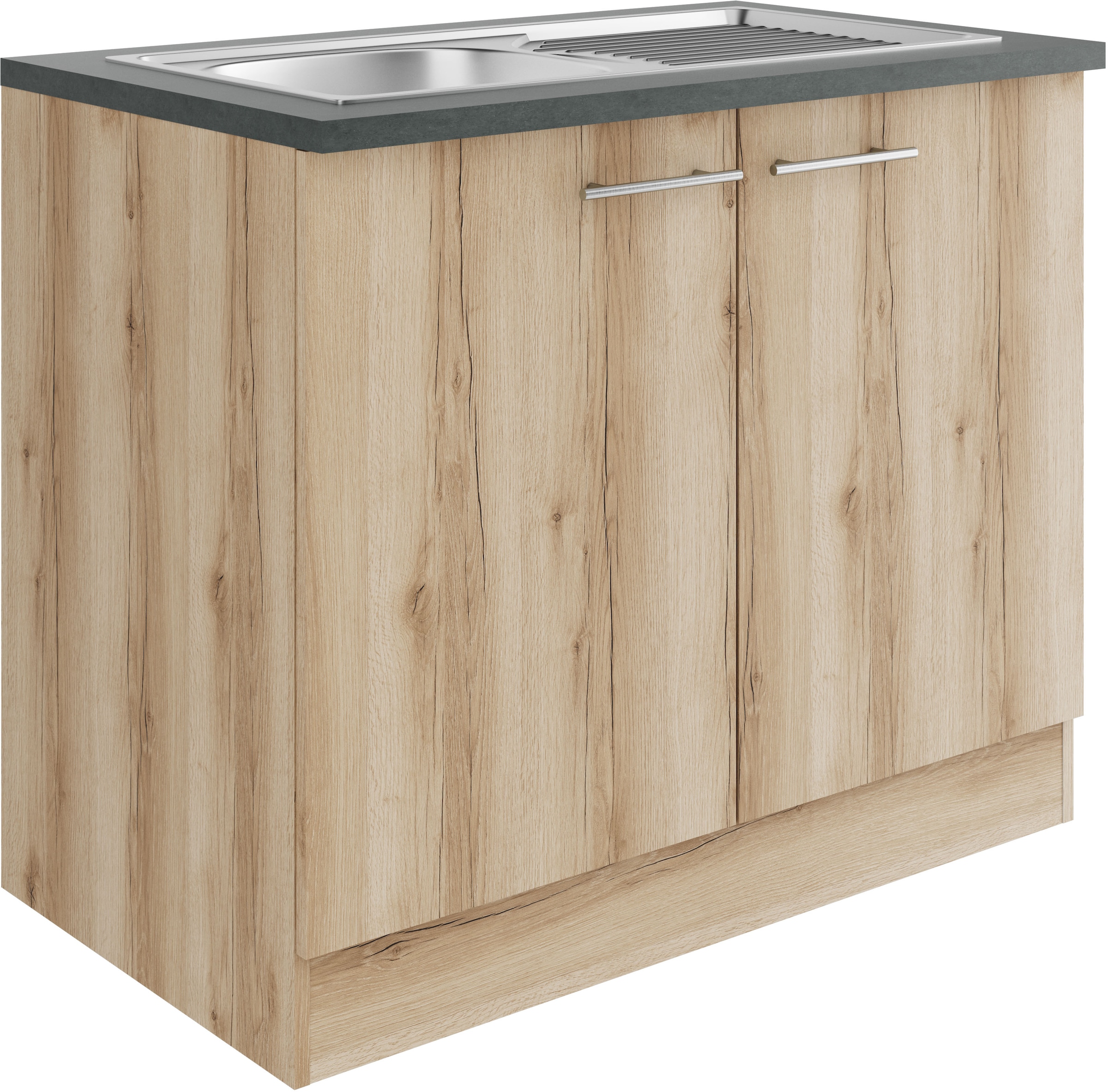 Image of OPTIFIT Spülenschrank "Bella" Breite 100 cm, mit Edelstahl-Einbauspüle