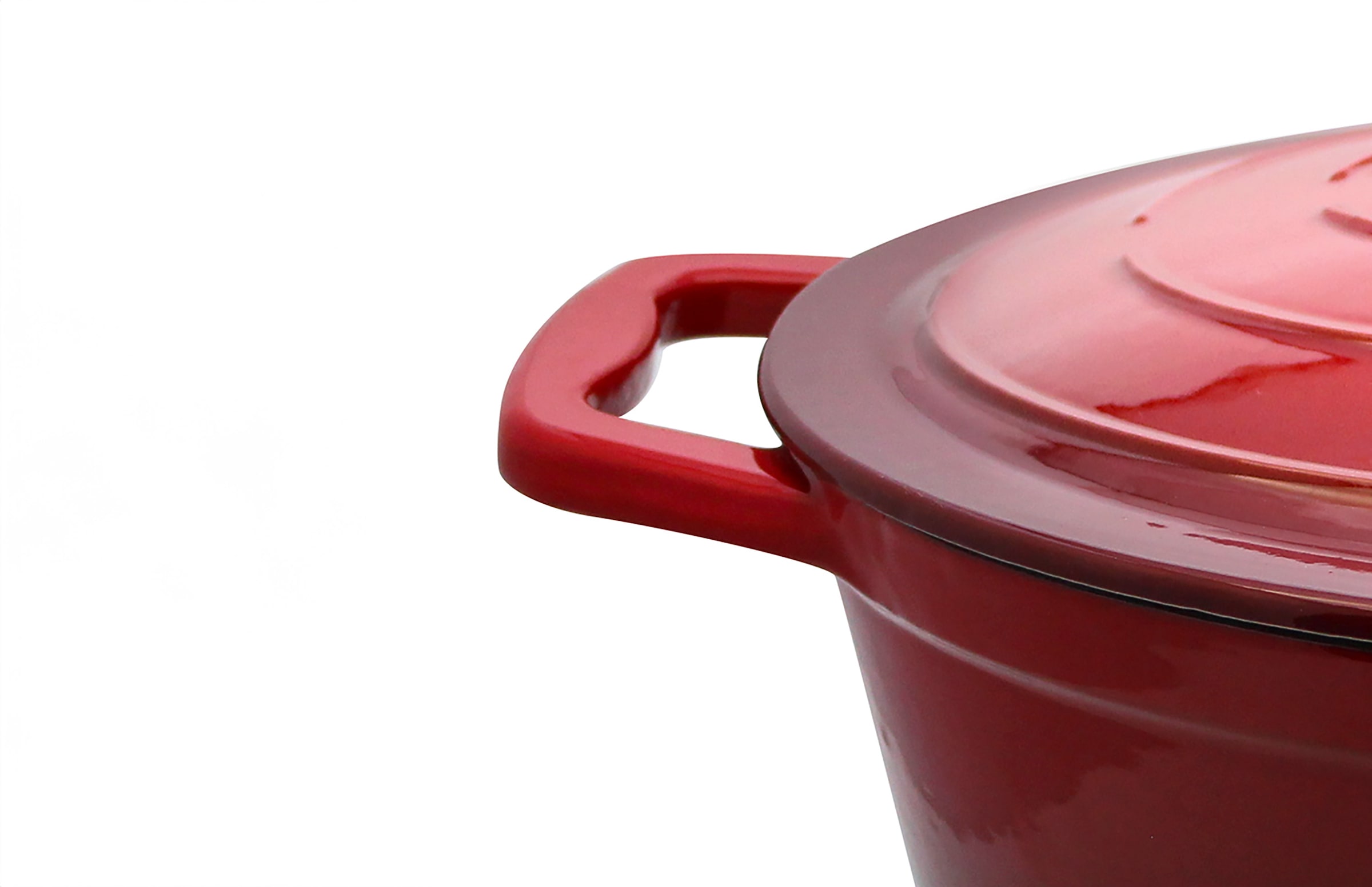 Elo Rôtissoire »Kirschrot Gusseisen Topf 33 cm« Topf inkl. Deckel, 2 cuis tlg.