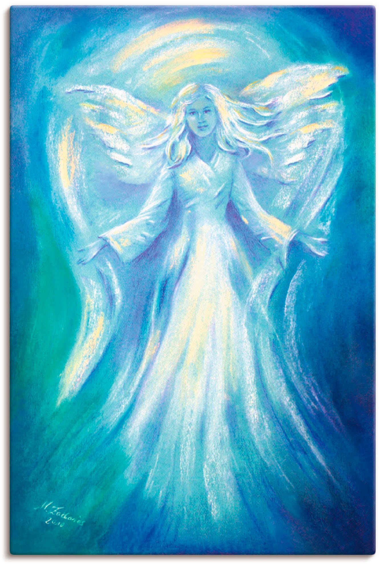 Image of Artland Leinwandbild "Engel der Liebe" Religion 1 Stk. tlg. auf Holzrahmen gespannt