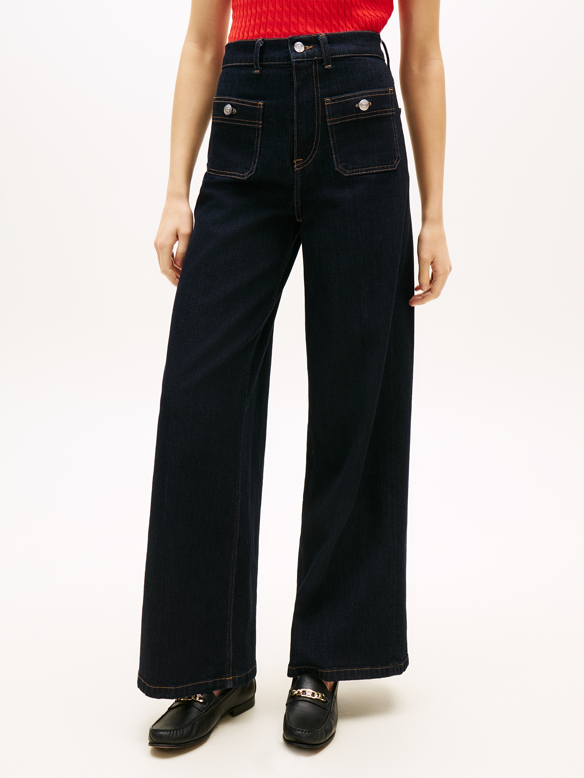 Image of Tommy Hilfiger 5-Pocket-Jeans "DNM RINSE 70s WIDE LEG HW"