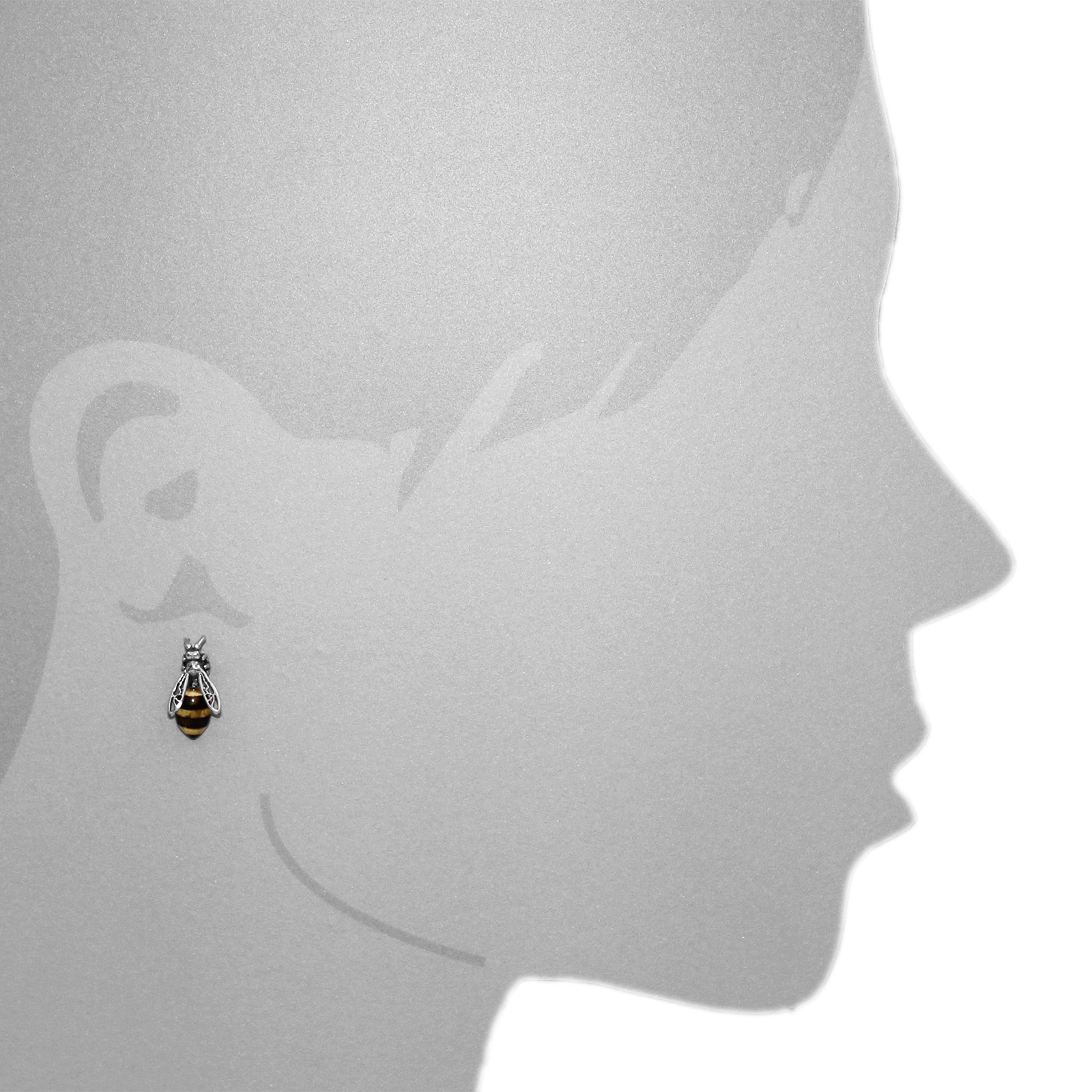 OSTSEE-SCHMUCK Paar Ohrstecker »Ostsee-Schmuck Ohrstecker Wespe Ohrstecker Wespe«