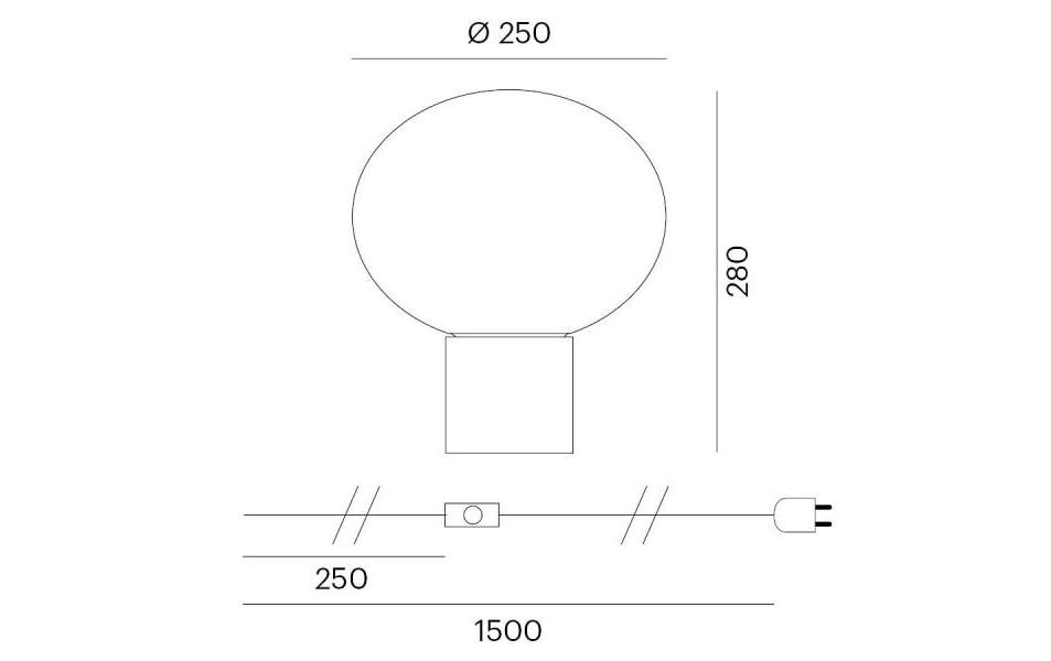 Molto Luce Tischleuchte »GLOW 1 T«, Leuchtmittel E27 | LED wechselbar
