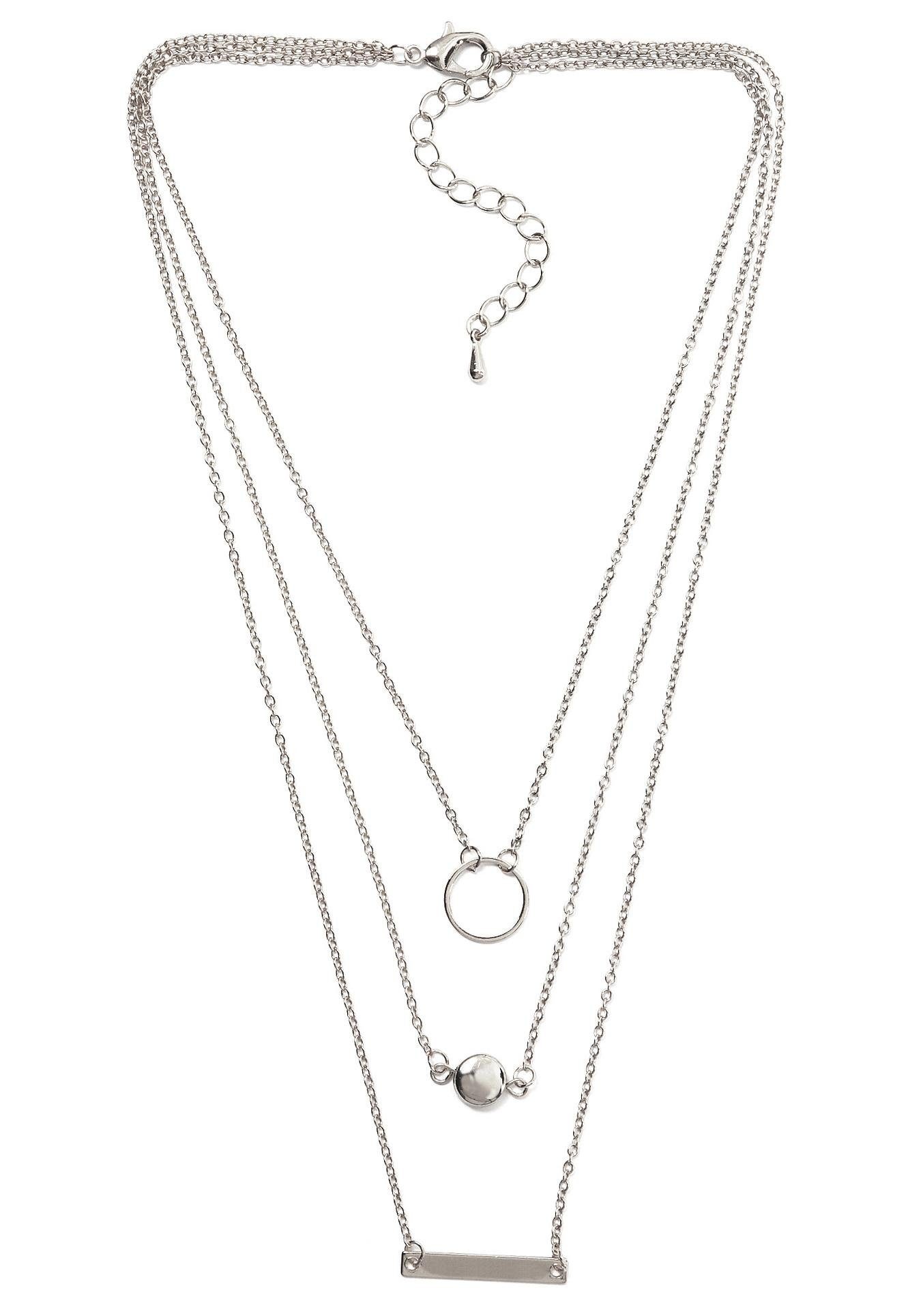 Image of J.Jayz Collier »Layering Kette mit Anhängern in verschiedenen Formen, mehrreihig« bei Ackermann Versand Schweiz