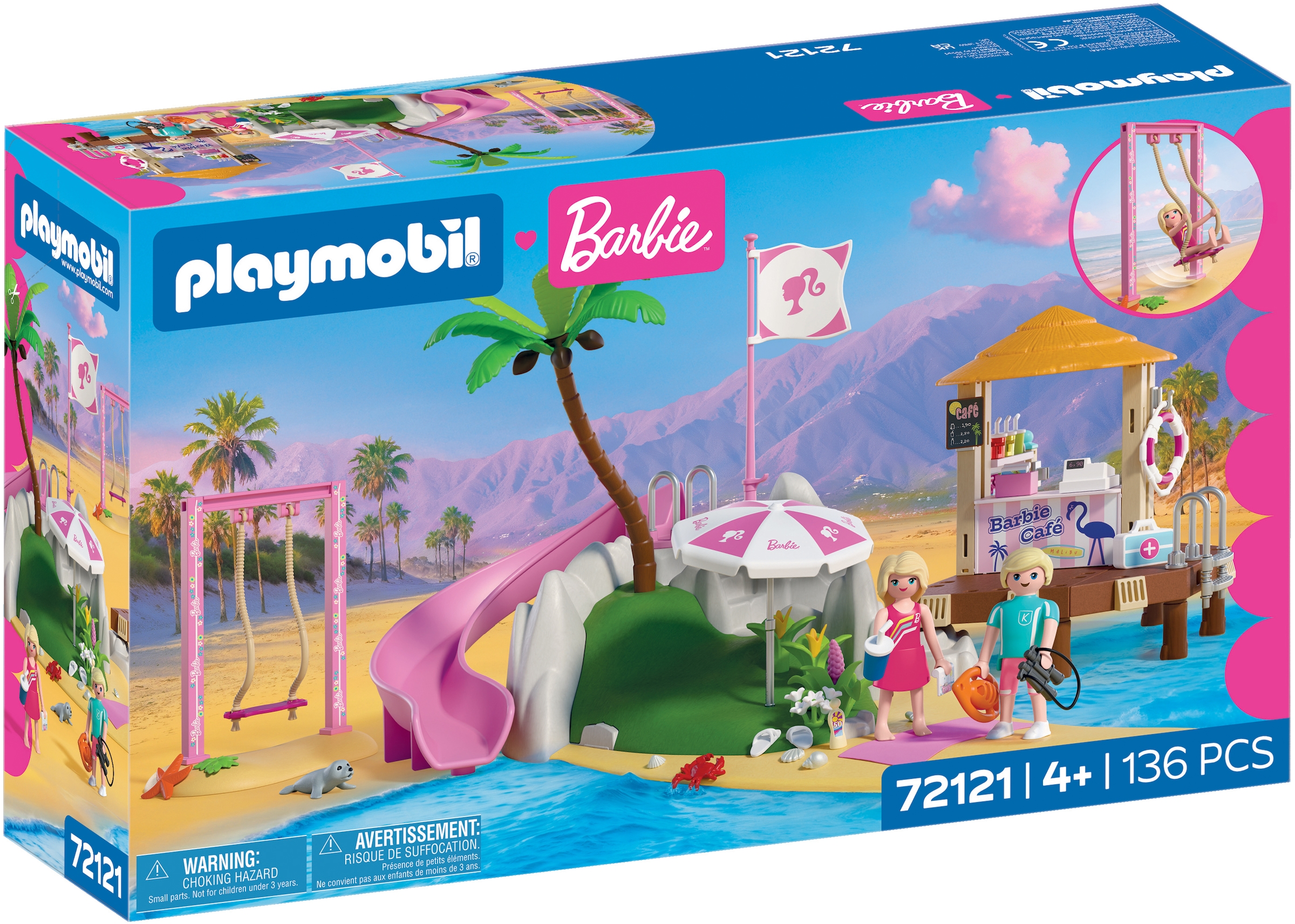Playmobil® Jeu de construction »PLAYMOBIL x Barbie™ Strand Café (72121), Barbie™« Made in Europe