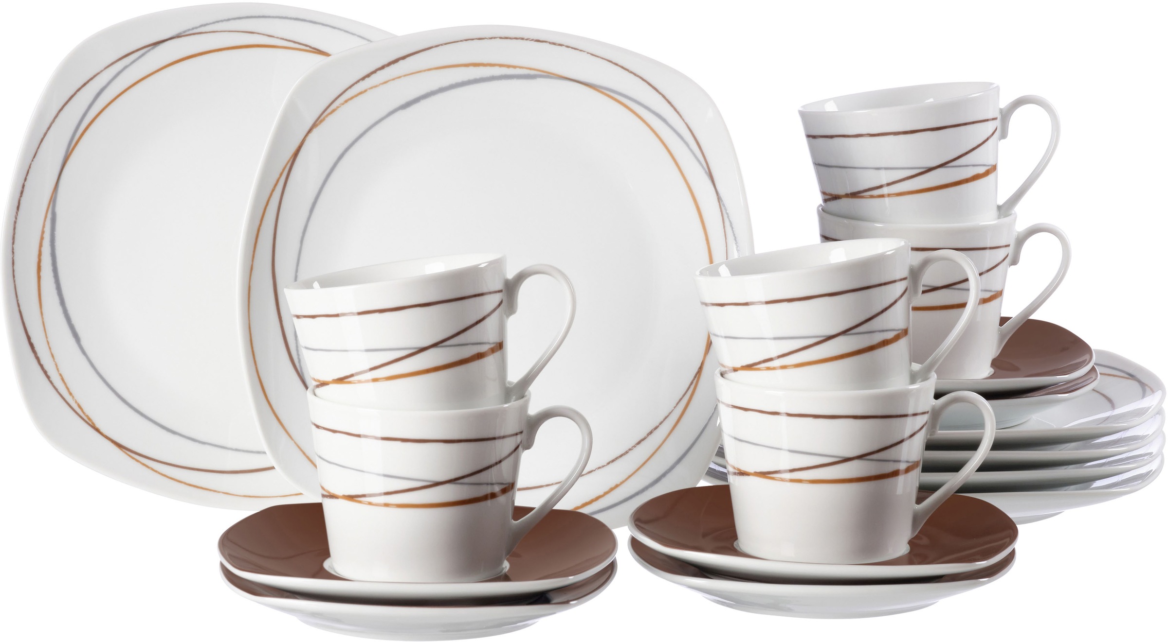 Image of Ritzenhoff & Breker Kaffeeservice »Alina Circle«, (Set, 18 tlg.), mit Linien-Dekor bei Ackermann Versand Schweiz