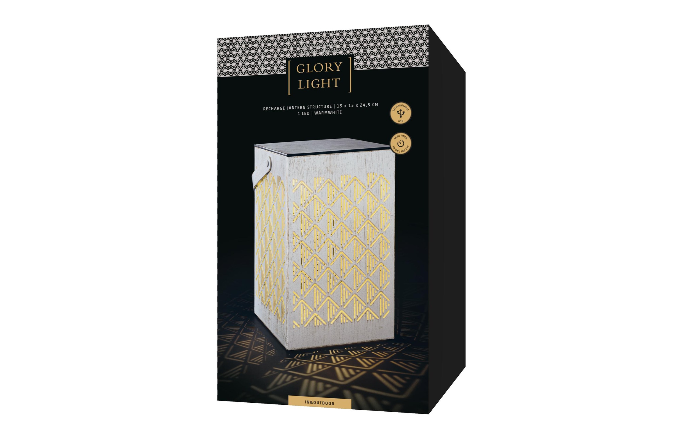Image of STT LED Laterne "Recharge" LED-Modul Warmweiss