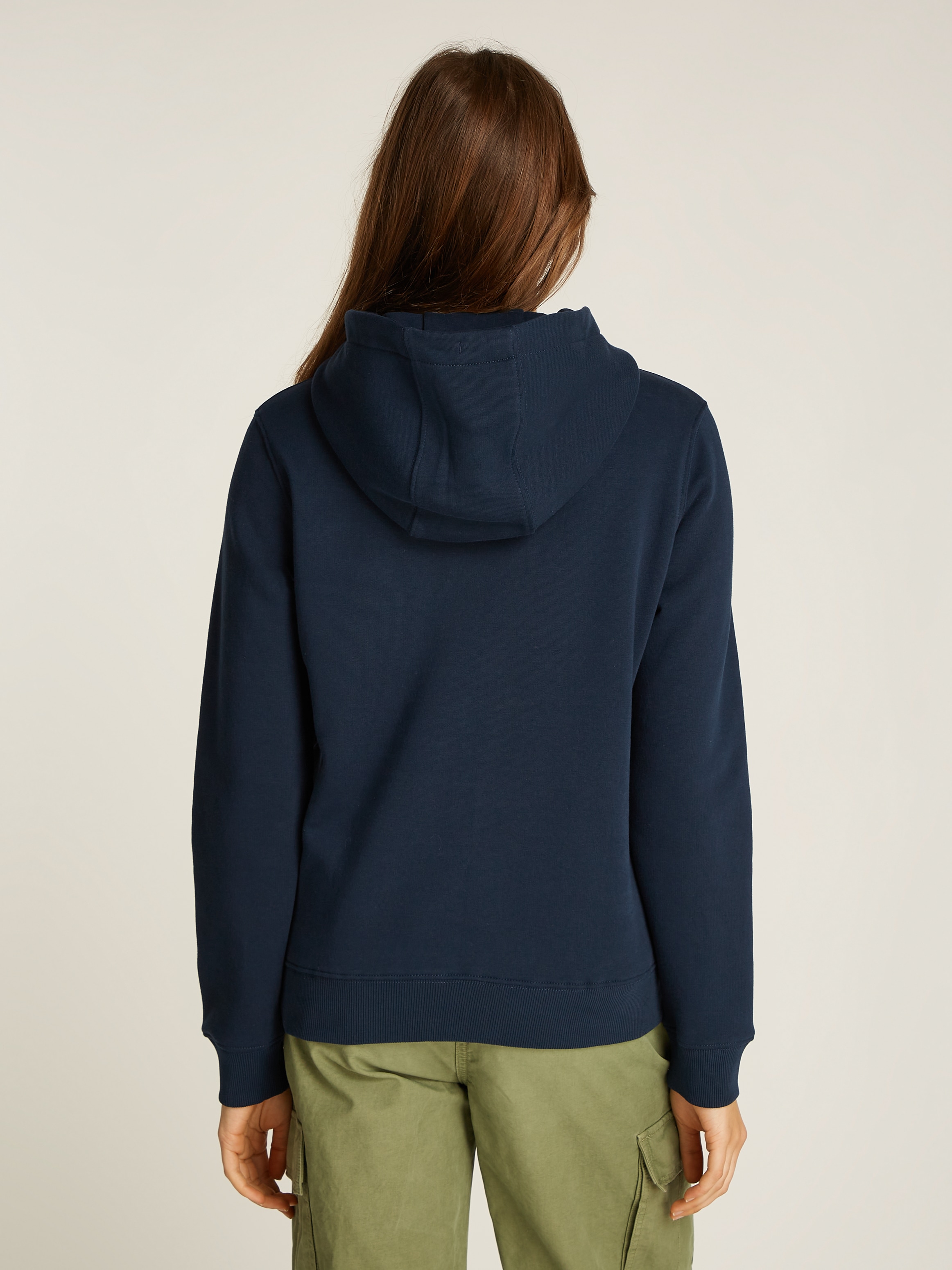 Tommy Jeans Curve Kapuzensweatshirt »TJW REG ESS LOGO HOODIE EXT«, in Grossen Grössen, Kapuze, Logo-Flag