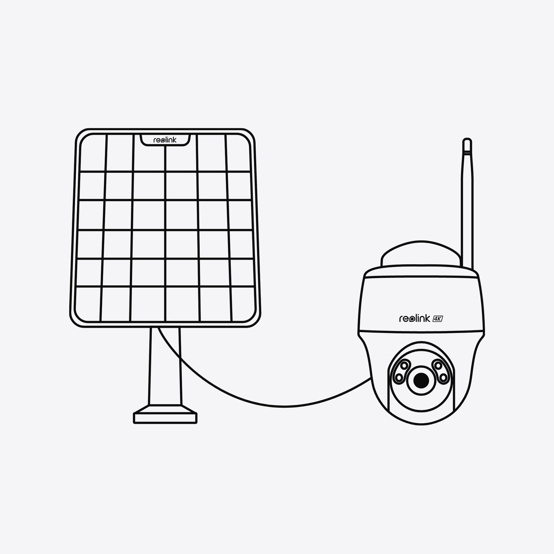 Reolink Überwachungskamera »Go Series G330 - 4MP Batterie-Aussenkamera«, Aussenbereich, 4G LTE Netzwerk, Personen-/Fahrzeug-/Tiererkennung