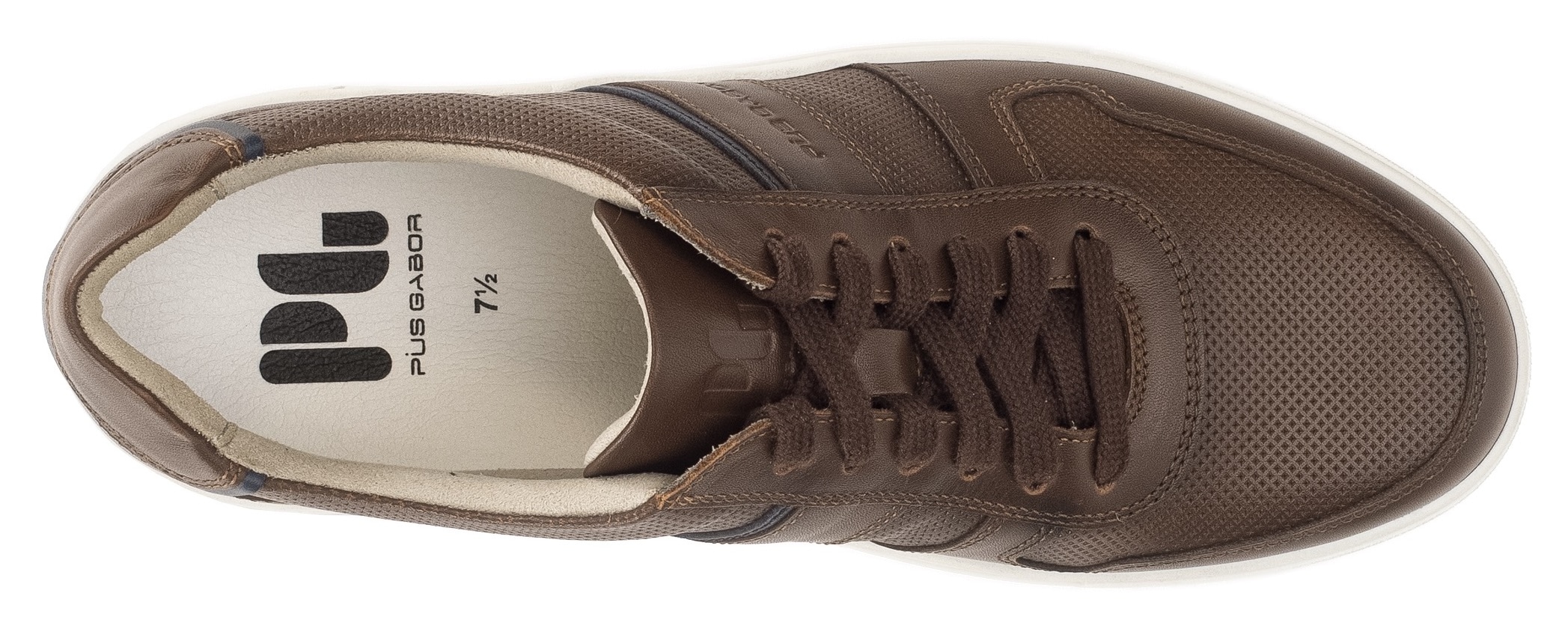 Pius Gabor Sneakers  chaussure de loisirs, chaussure confort, chaussure à lacets avec surpiqûres décoratives, largeur G