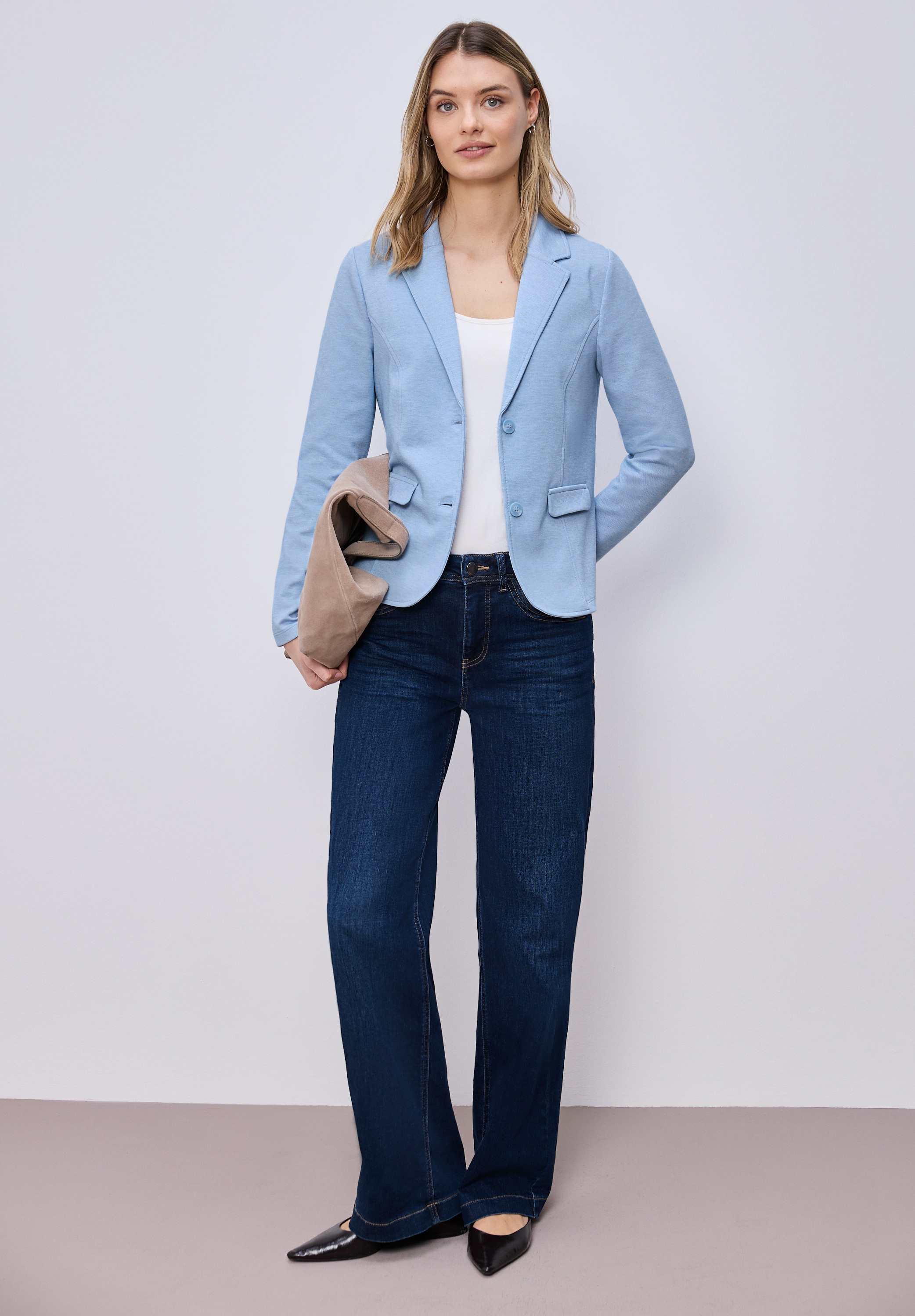 STREET ONE Veste blazer avec structure piquée